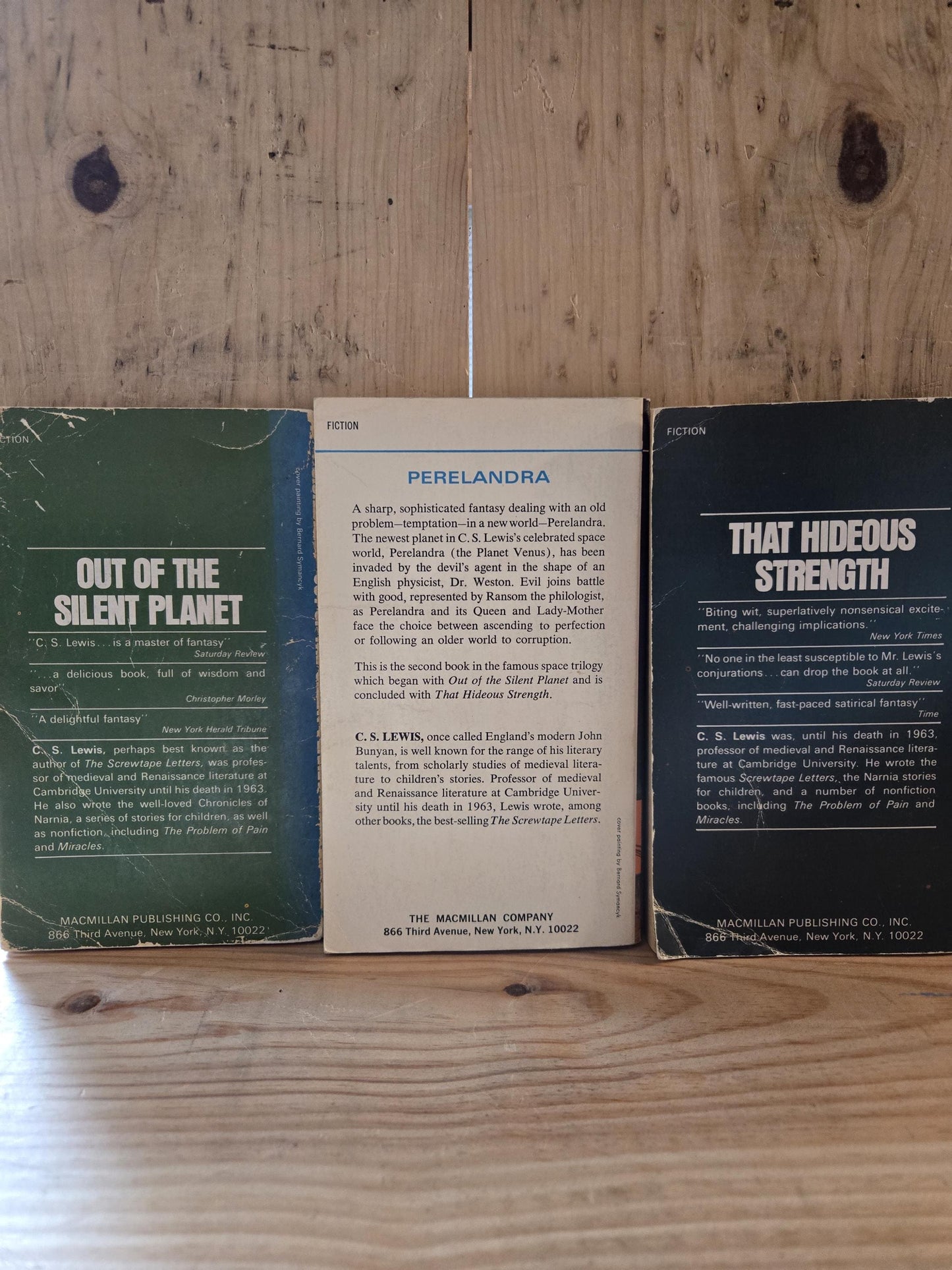 The Space Trilogy (3 Book Set) // C.S. Lewis // 1970s // Vintage Paperback Sci-fi