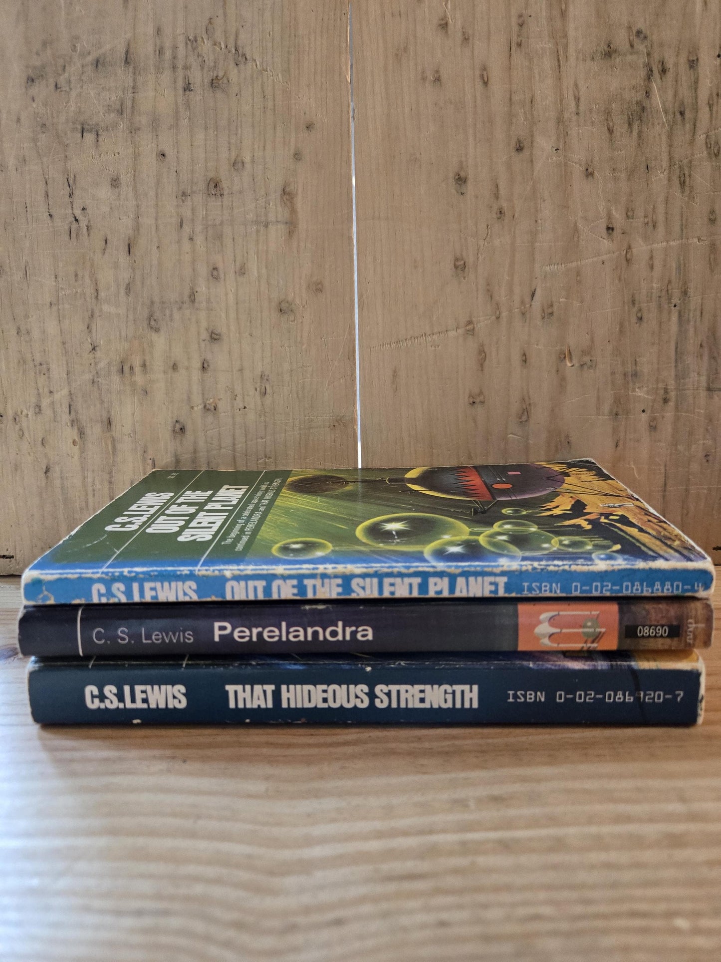 The Space Trilogy (3 Book Set) // C.S. Lewis // 1970s // Vintage Paperback Sci-fi