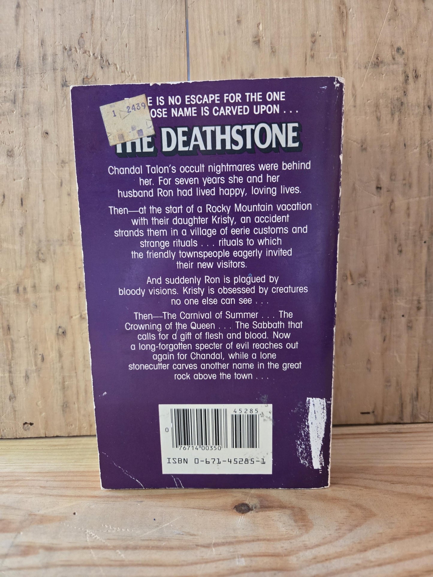 The Deathstone // Ken Eulo // 1982 // Vintage Paperback Horror