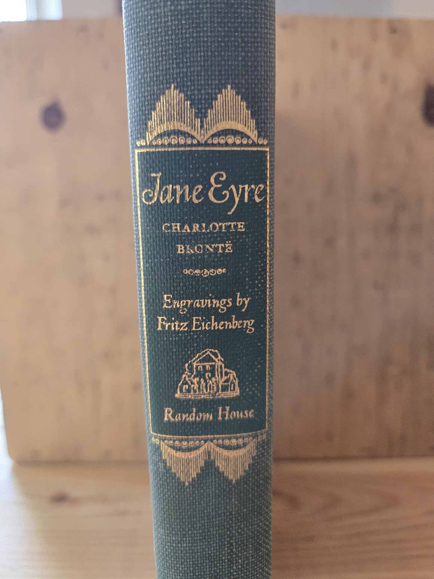 Jane Eyre // Charlotte Bronte // 1943 // Vintage Hardcover Fritz Eichenberg Art Wood Engravings