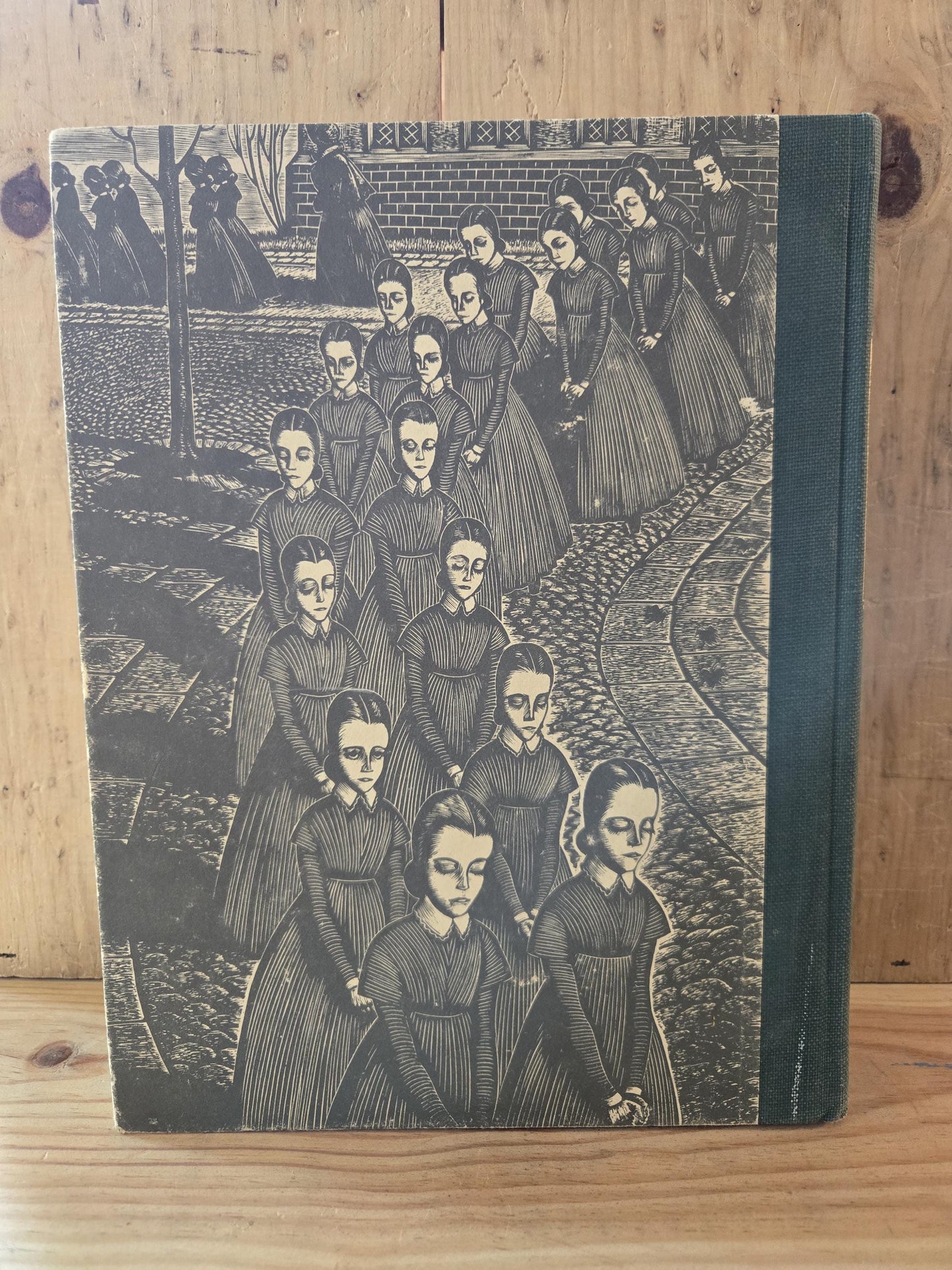 Jane Eyre // Charlotte Bronte // 1943 // Vintage Hardcover Fritz Eichenberg Art Wood Engravings