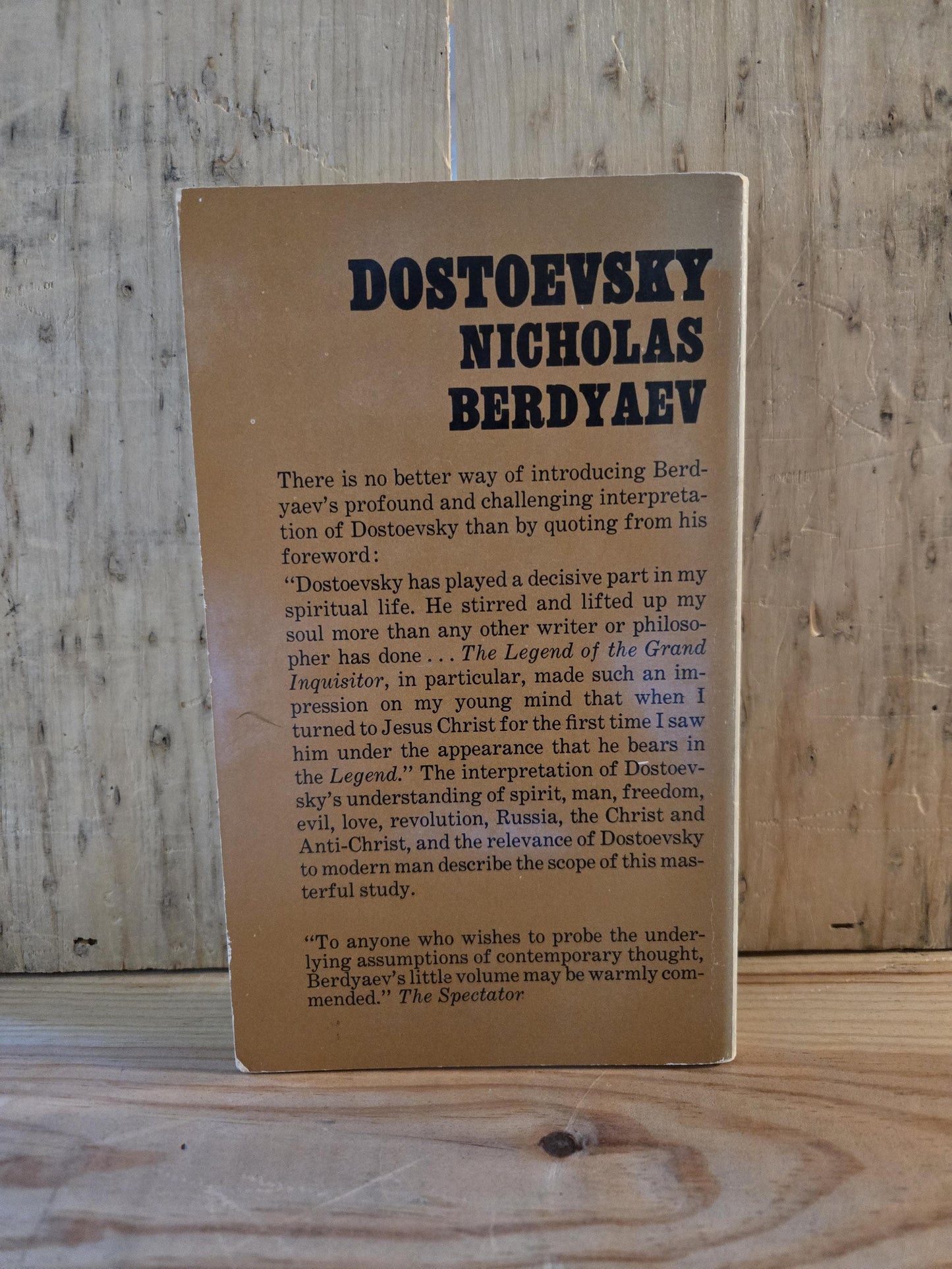 Dostoevsky // Nicholas Berdyaev // 1957 // Vintage Paperback Philosophy Spirituality