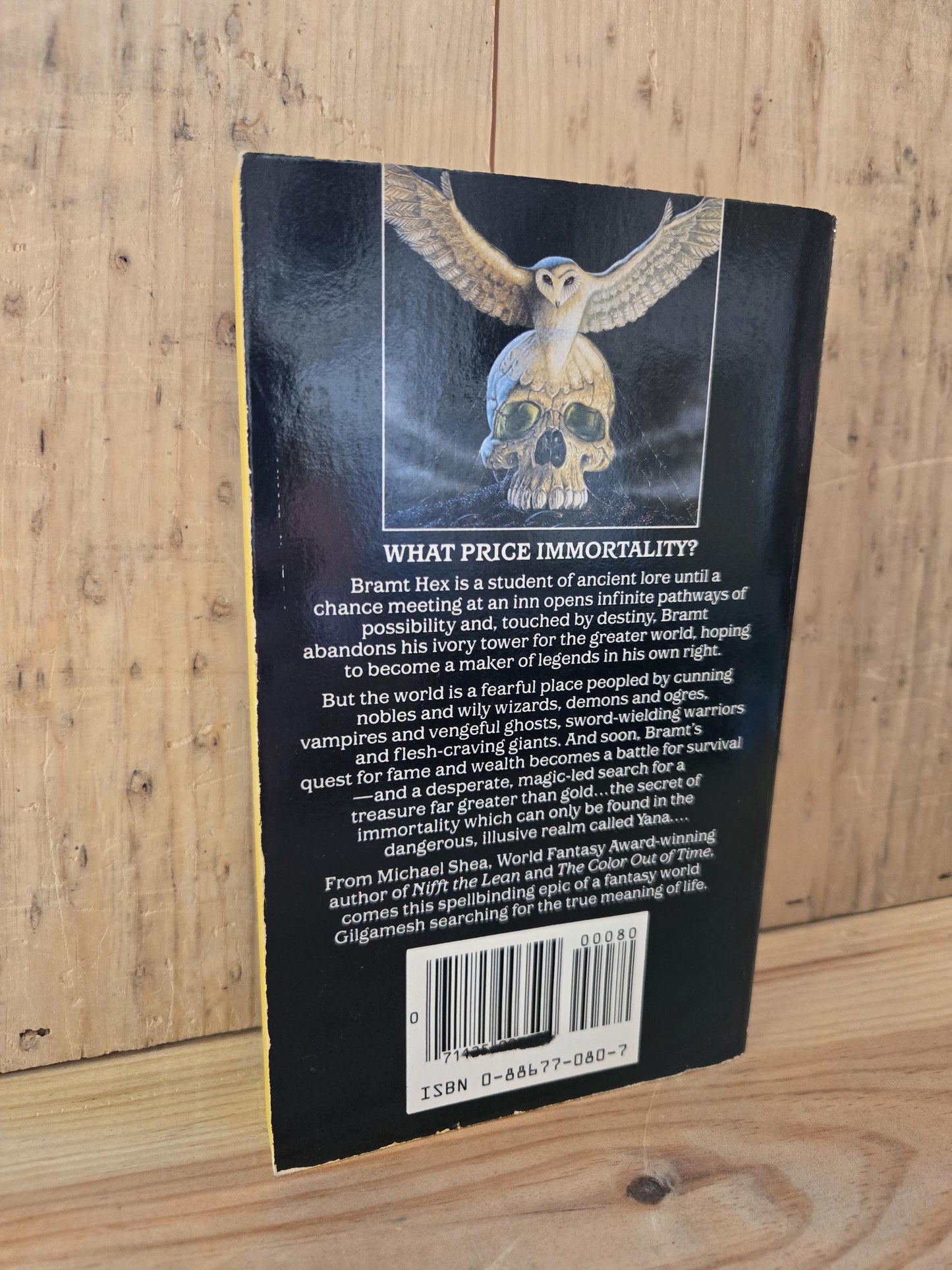 In Yana, The Touch of Undying // Michael Shea // 1st DAW Printing 1985 // Vintage Paperback Fantasy