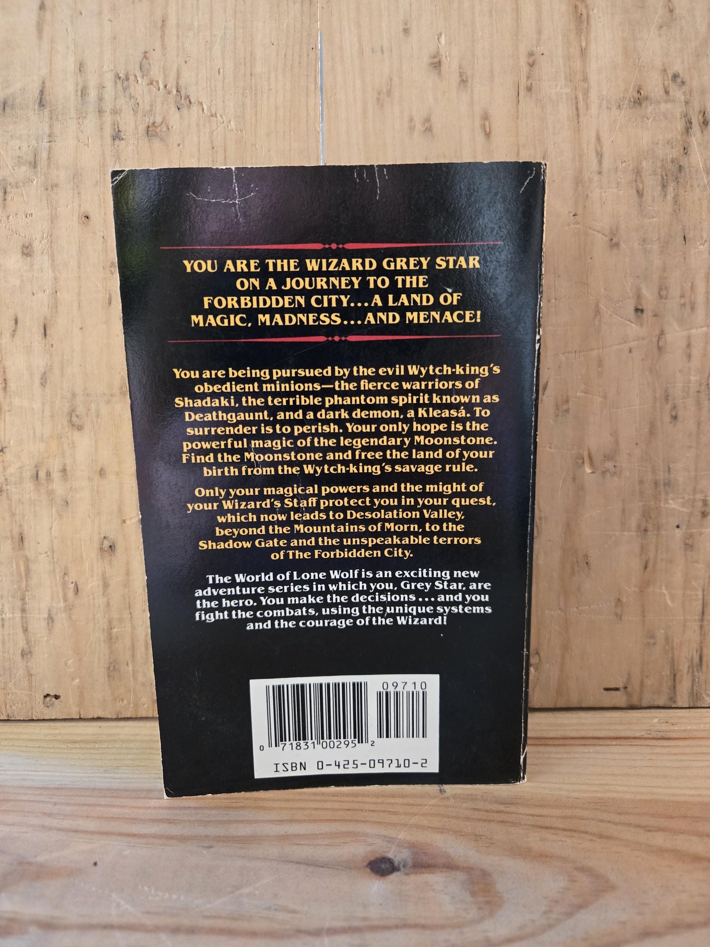 The World of Lone Wolf: Book #2 The Forbidden City // Ian Page and Joe Dever // 1987 // Vintage Paperback Fantasy CYOA