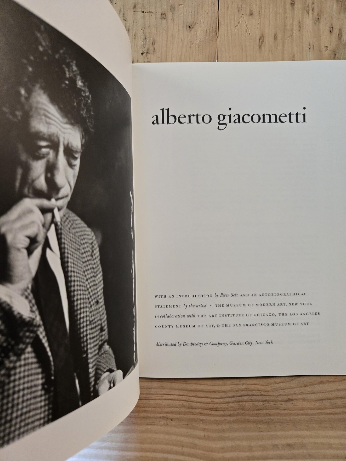 Alberto Giacometti - The Museum of Modern Art // Introduction by Peter Selz // 1965 // Vintage Art Exhibit Book Guide