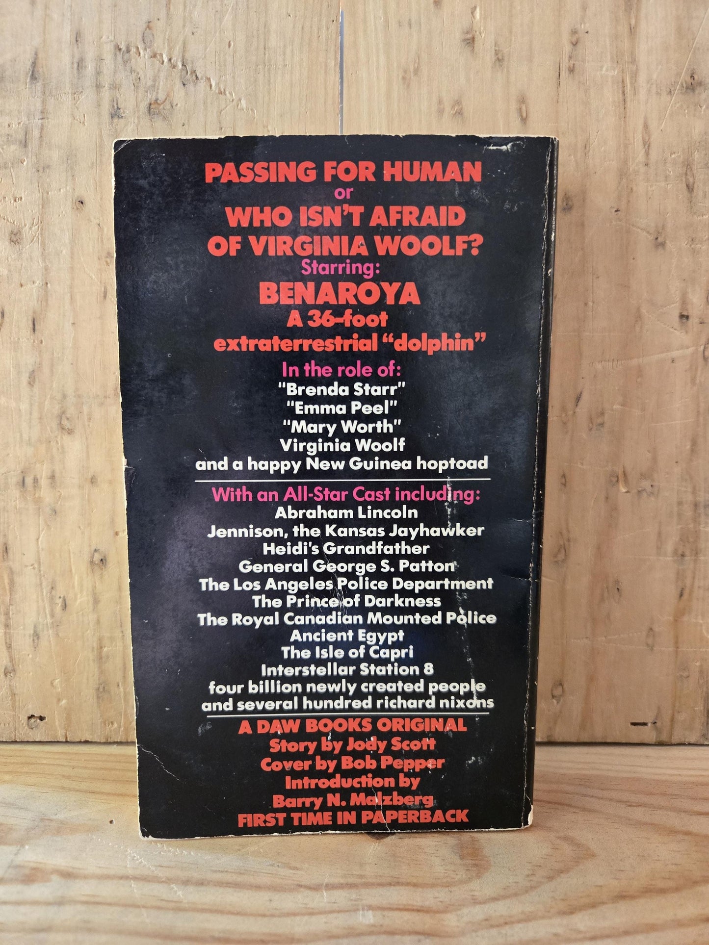 Passing For Human // Jody Scott // DAW 1st Printing 1977 // Vintage Paperback Sci-fi