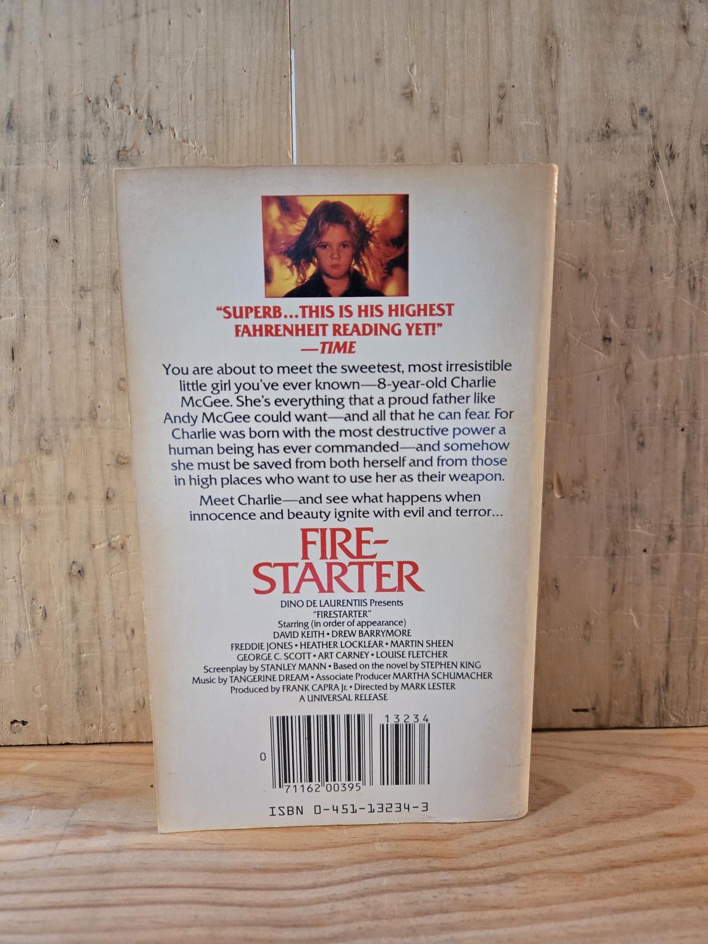 Firestarter // Stephen King // 9th Printing 1980s // Vintage Paperback Horror