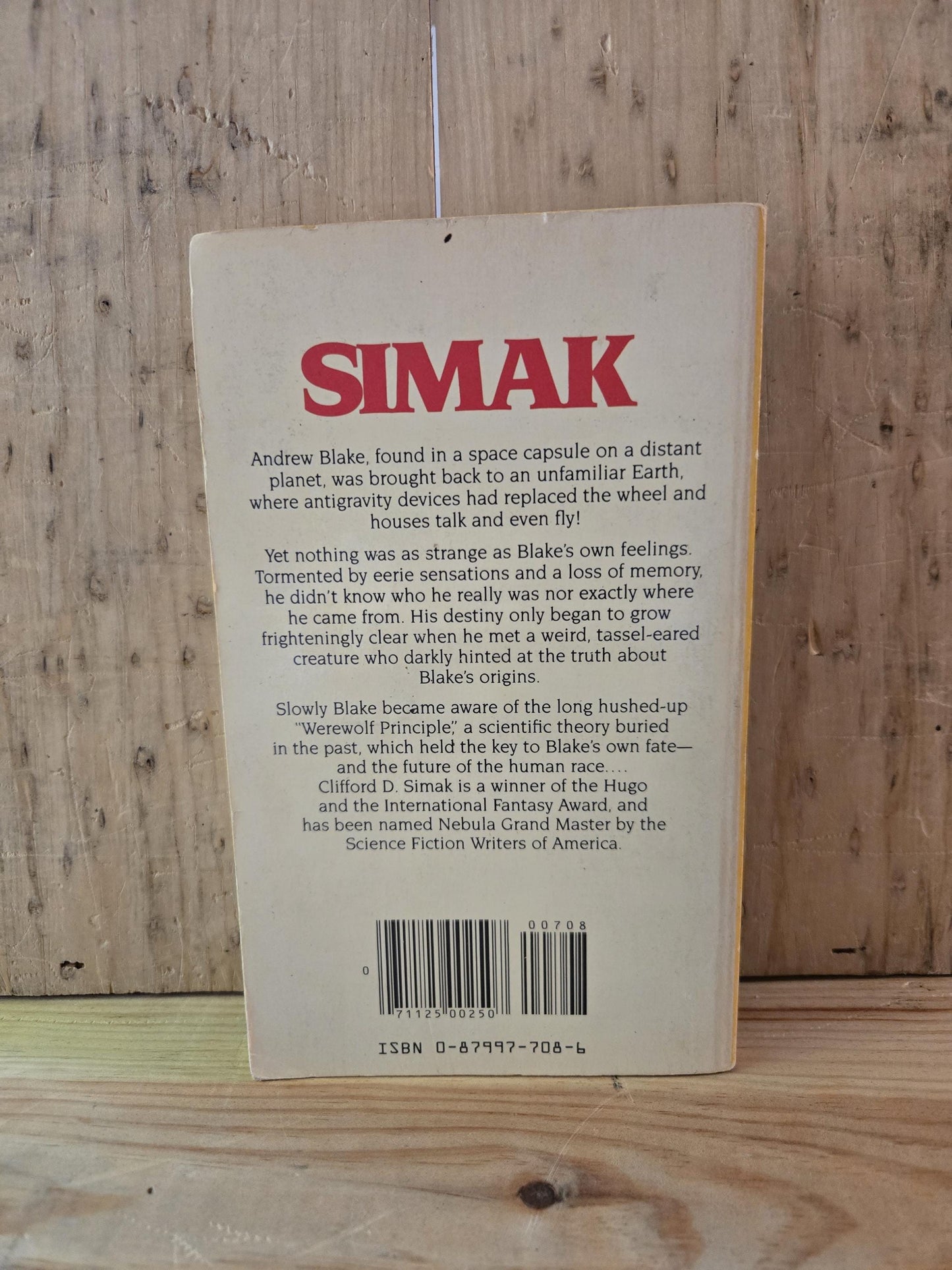The Werewolf Principle // Clifford D. Simak // 1st DAW Printing 1982 // Vintage Paperback Sci-fi