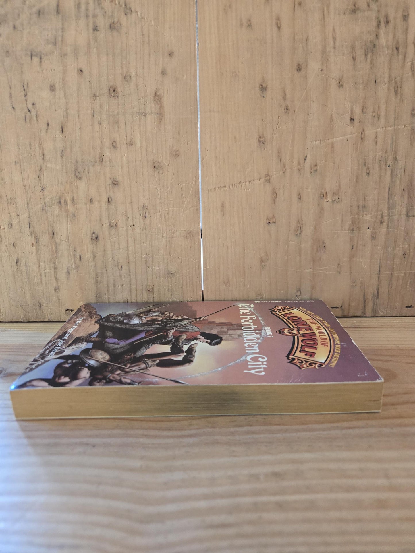 The World of Lone Wolf: Book #2 The Forbidden City // Ian Page and Joe Dever // 1987 // Vintage Paperback Fantasy CYOA