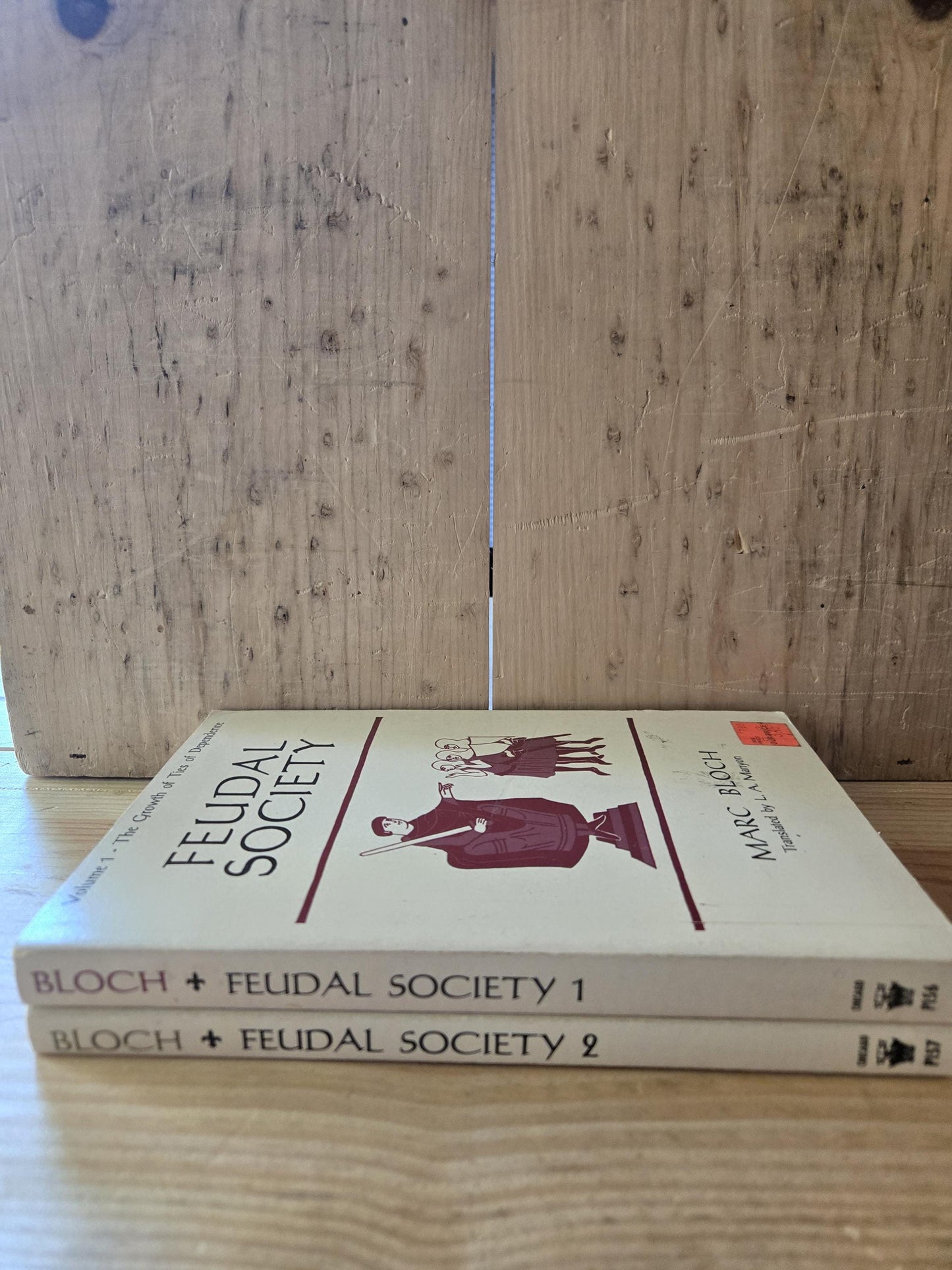 Feudal Society (2 Book Set) // Marc Bloch // 1961 // Vintage Paperback Medieval History