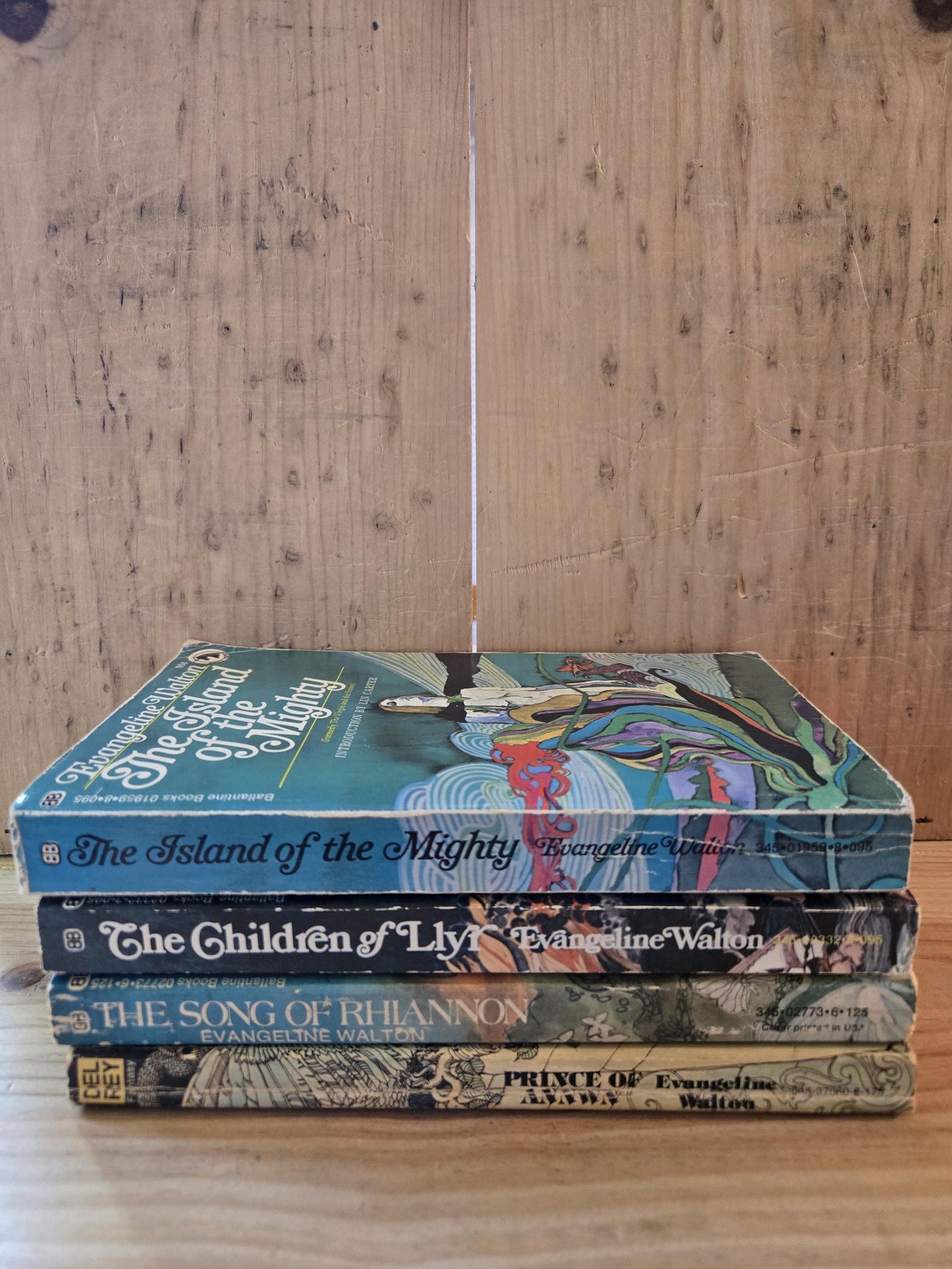 Four Branches of The Mabinogion (4 Book Set) // Evangeline Walton // 1970s // Vintage Paperback Fantasy Mythology