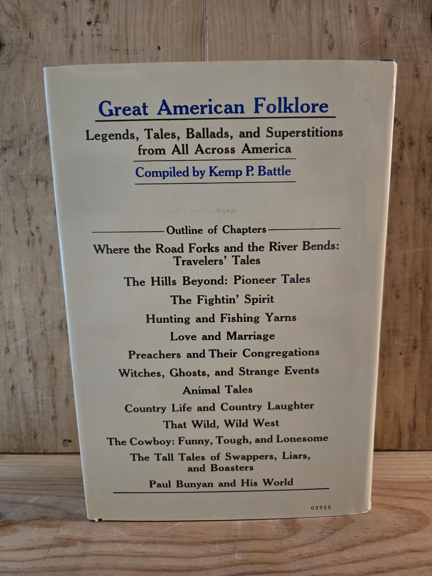 Great American Folklore: Legends, Tales, Ballads, and Superstitions from All Across America // Compiled Kemp Battle // 1986 // Vintage Book