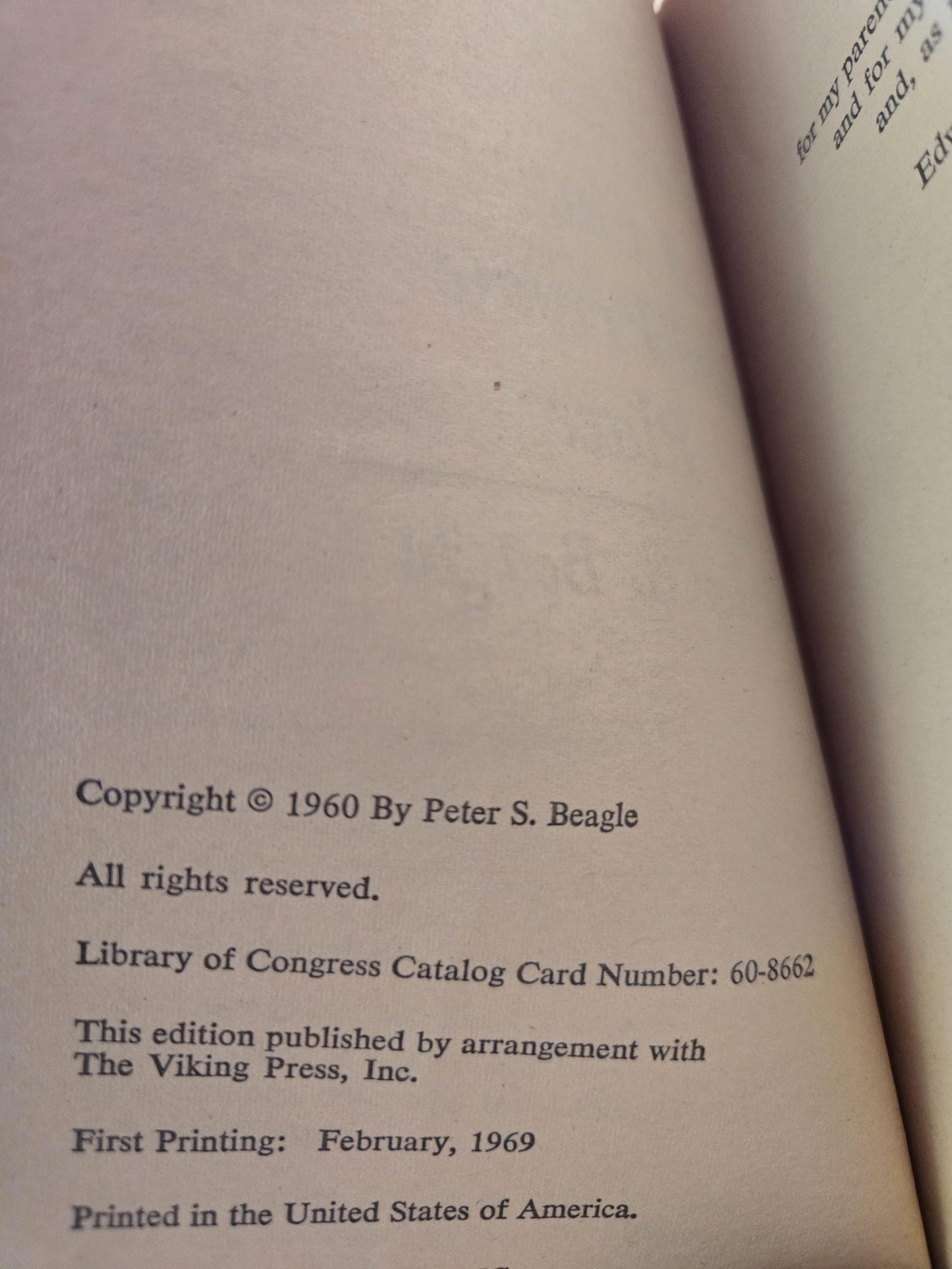 A Fine and Private Place // Peter S. Beagle // 1st Printing Thus 1969 // Vintage Paperback Fantasy