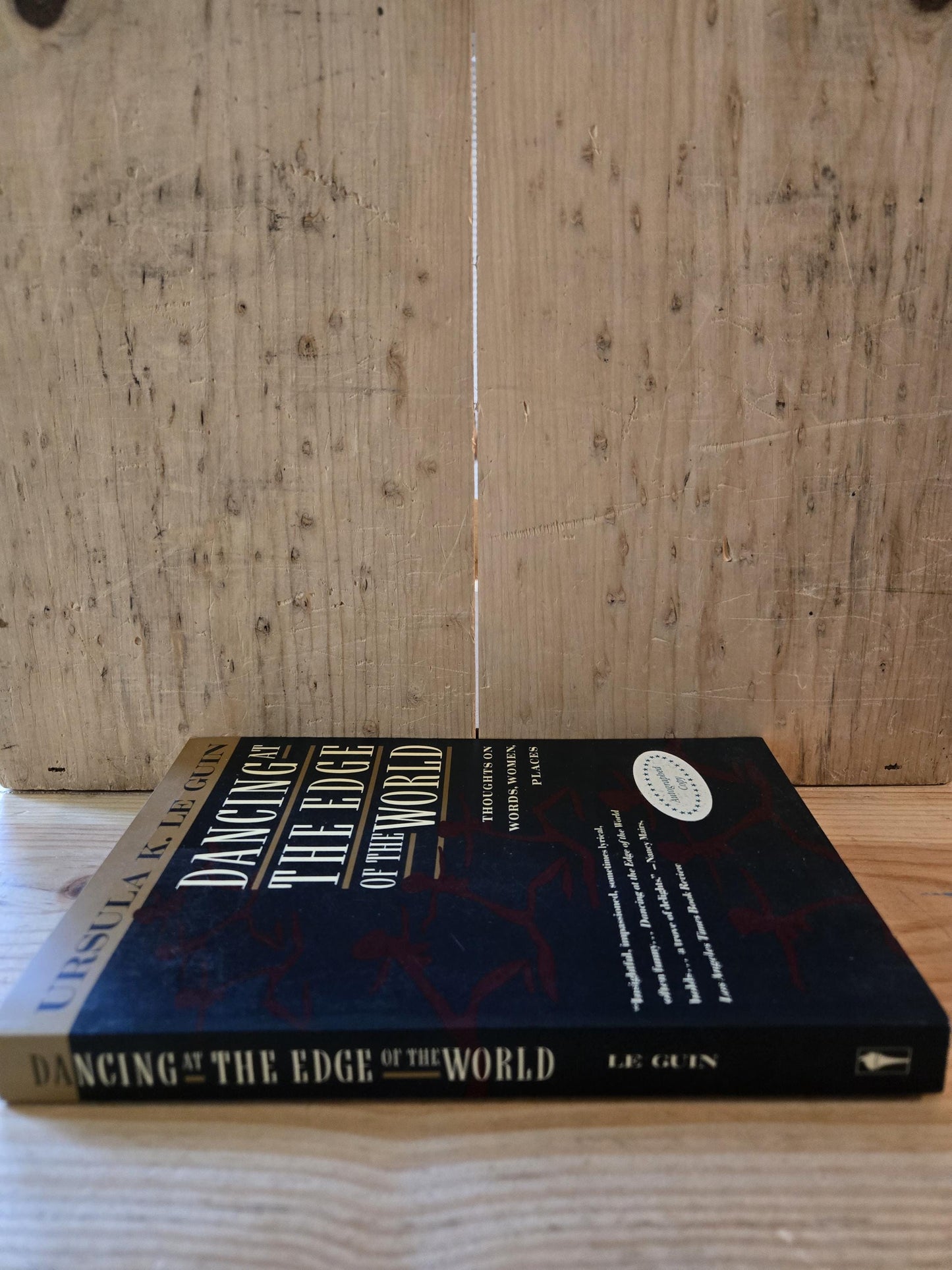 SIGNED Dancing at the Edge of the World // Ursula K. Le Guin // 1990 // Vintage Paperback