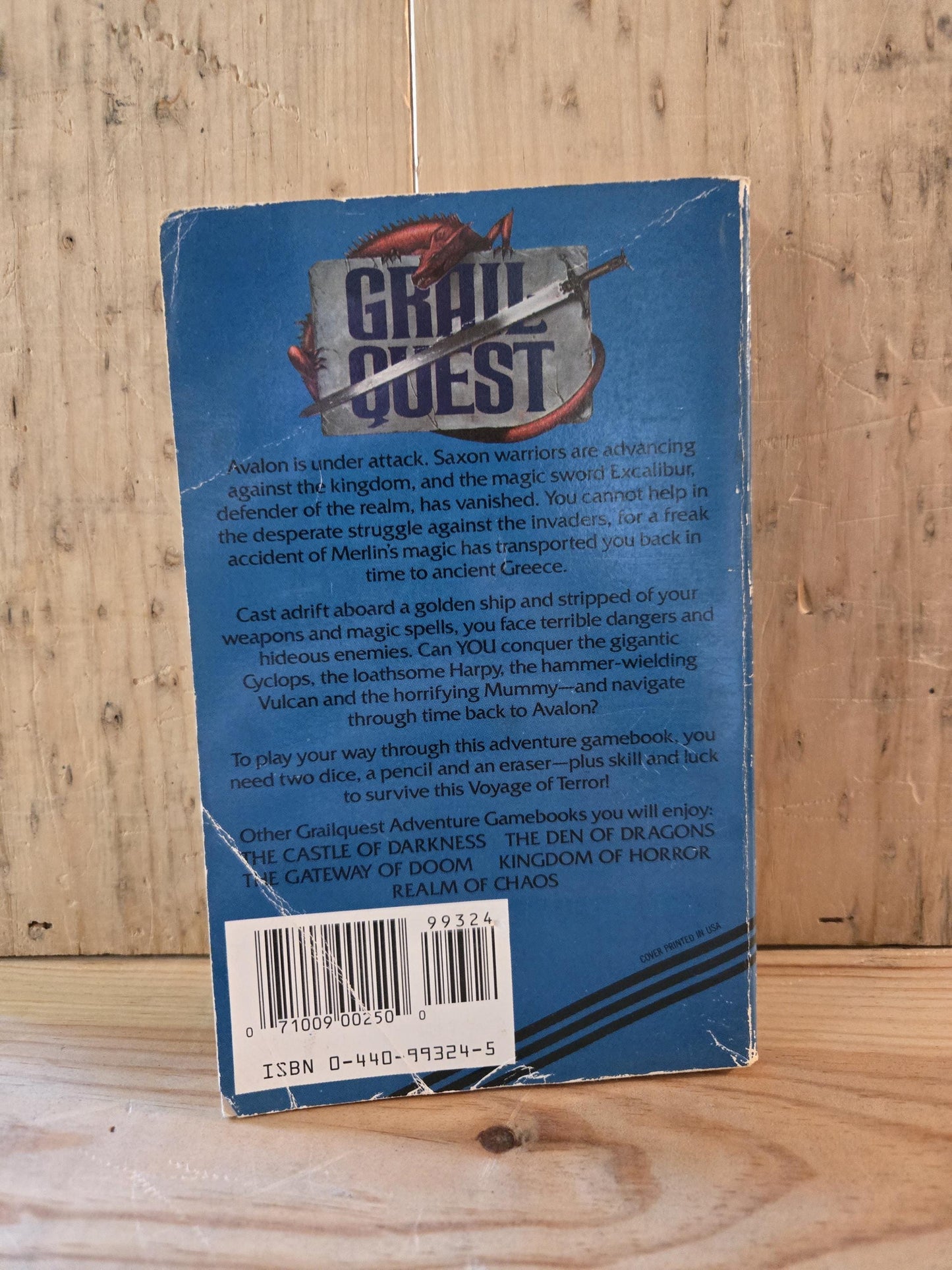 Grail Quest #4: Voyage of Terror // J.H. Brennan // 1987 // Vintage Paperback Fantasy Gamebook CYOA