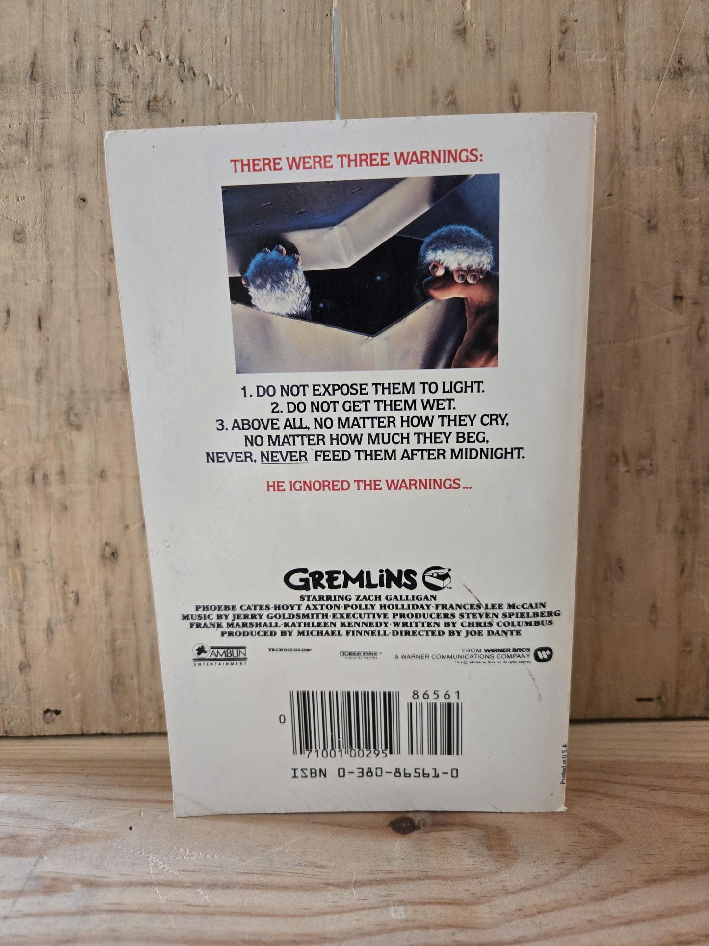 Gremlins // George Gipe // 1st Printing 1984 // Vintage Paperback Movie Tie-In