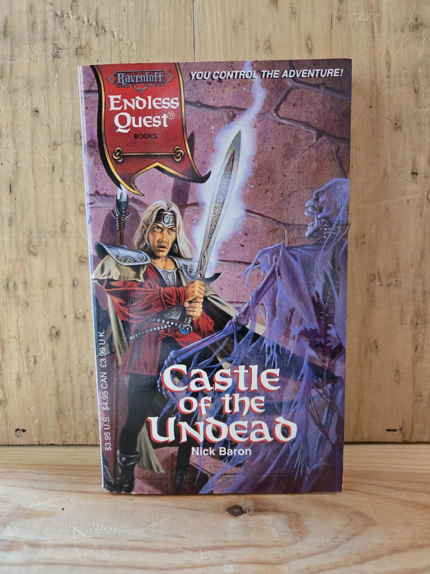 Ravenloft Endless Quest: Castle of the Undead // Nick Baron // 1st Printing 1994 // Vintage Paperback Fantasy Dungeons & Dragons