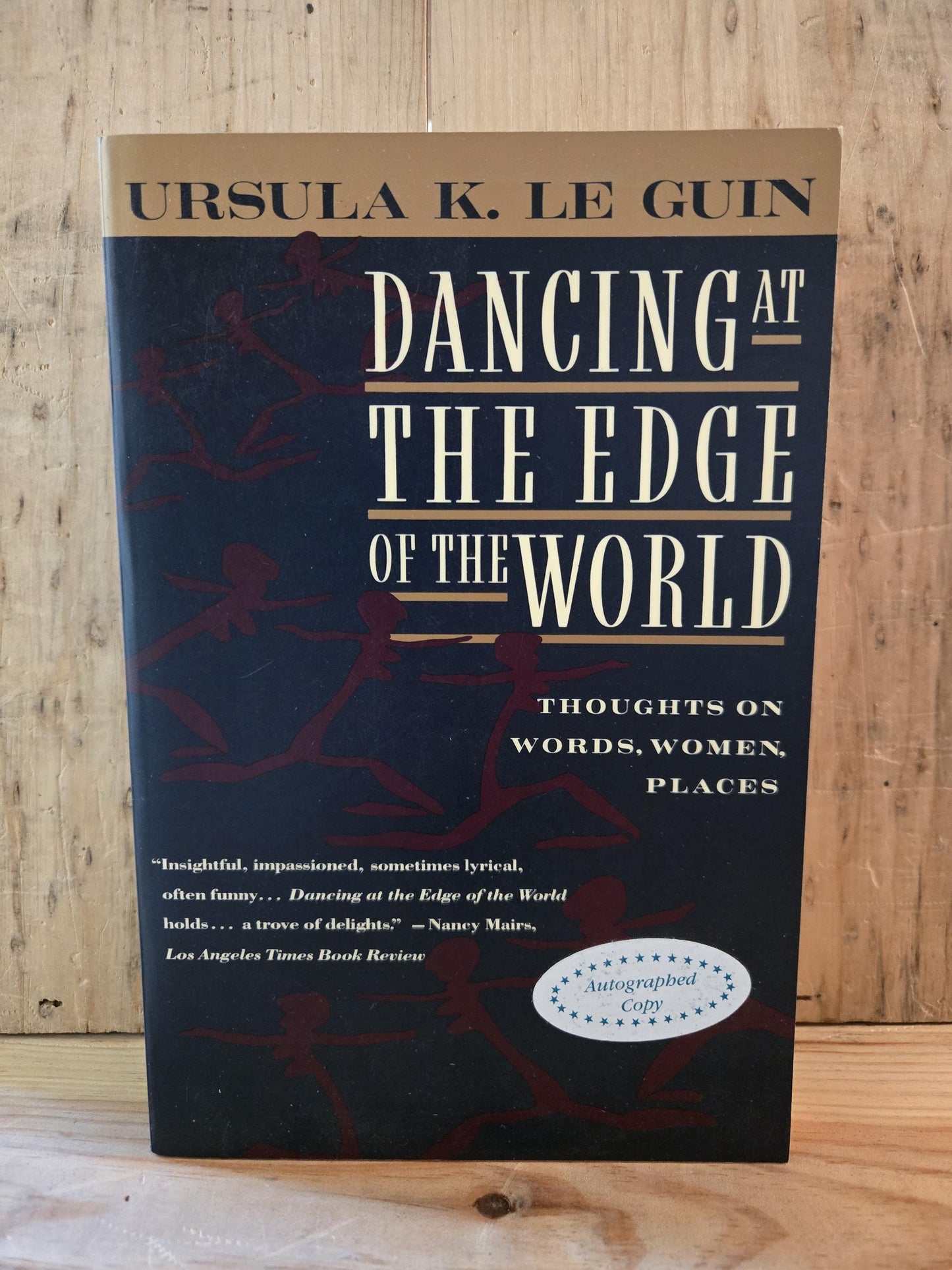 SIGNED Dancing at the Edge of the World // Ursula K. Le Guin // 1990 // Vintage Paperback
