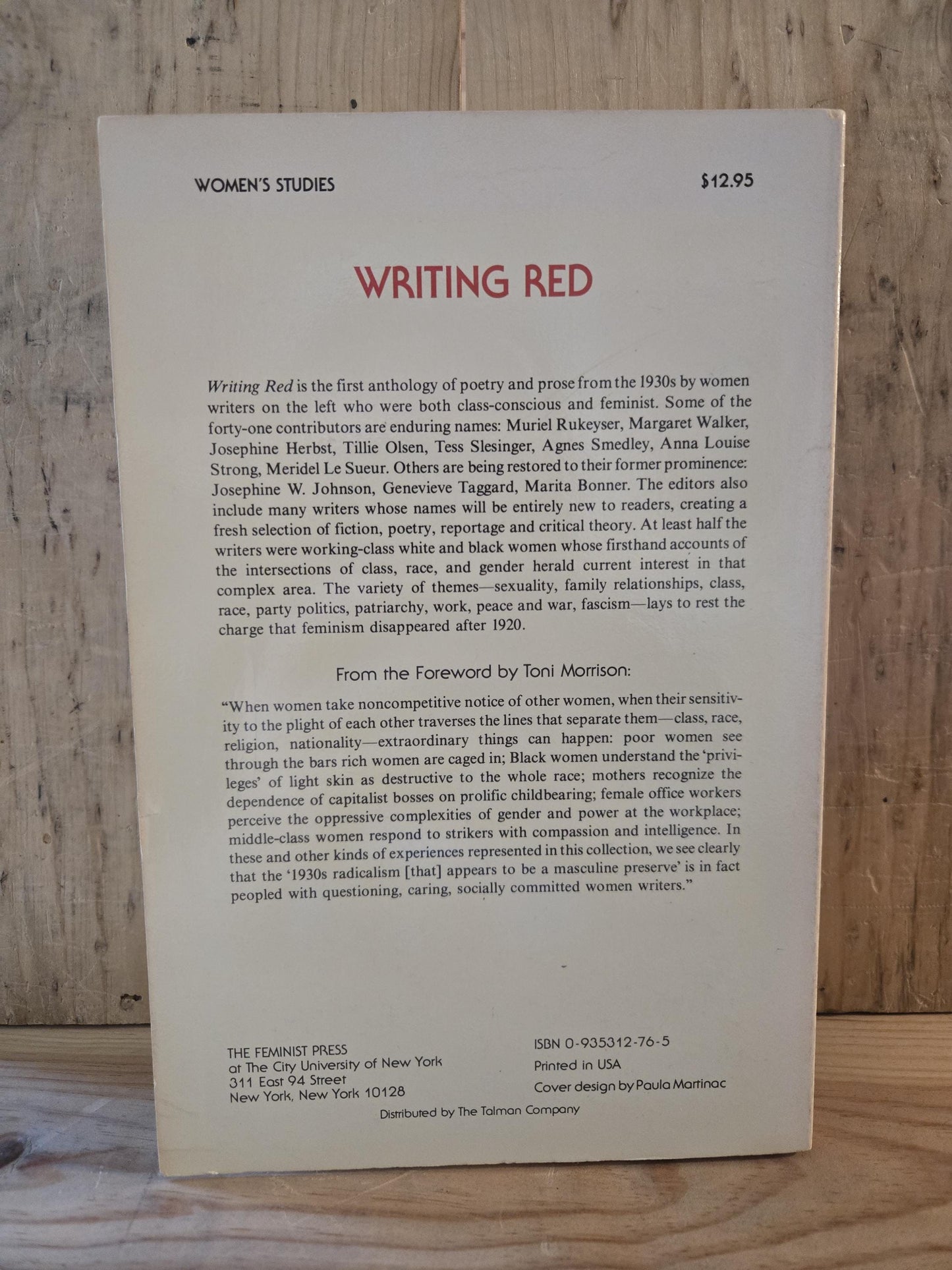 Writing Red: An Anthology of Women Writers, 1930 - 1940 // Edited by Charlotte Nekola, Paula Rabinowitz // 1st Print 1987 // Paperback