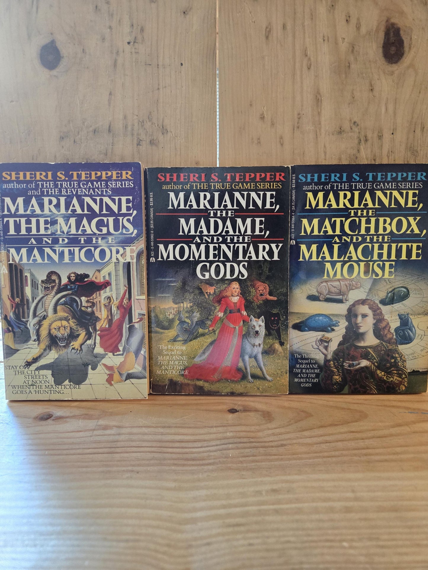 The Marianne Trilogy (3 Book Set) // Sheri S. Tepper // 1985 - 1989 // Vintage Paperback Fantasy