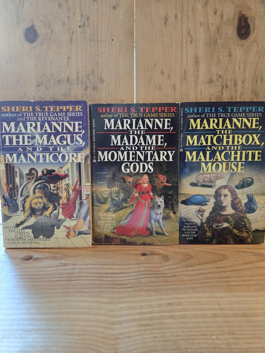 The Marianne Trilogy (3 Book Set) // Sheri S. Tepper // 1985 - 1989 // Vintage Paperback Fantasy