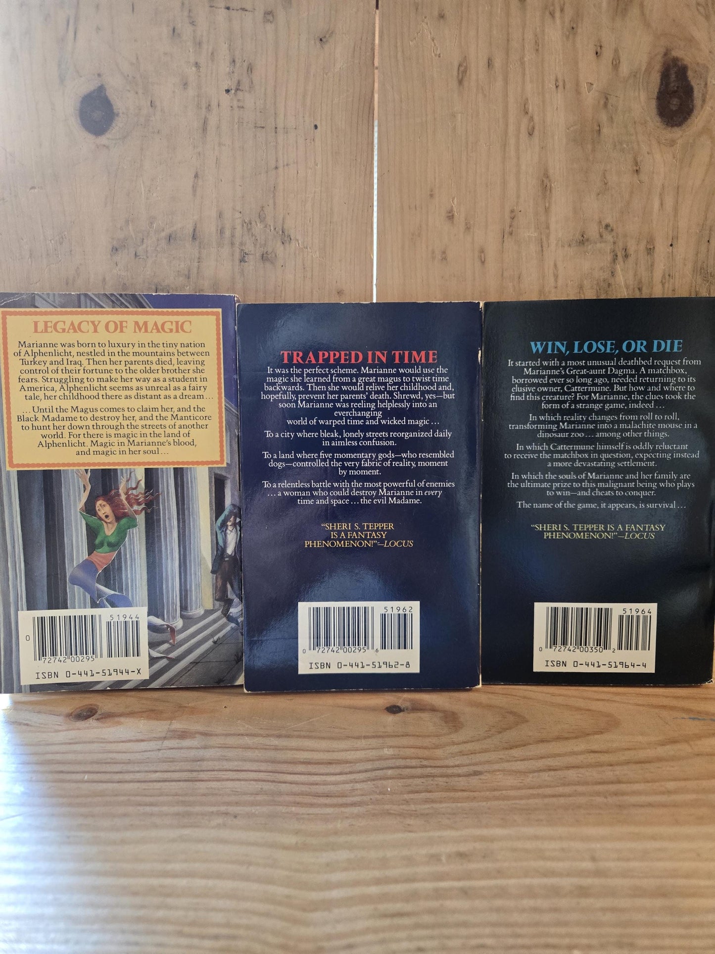 The Marianne Trilogy (3 Book Set) // Sheri S. Tepper // 1985 - 1989 // Vintage Paperback Fantasy