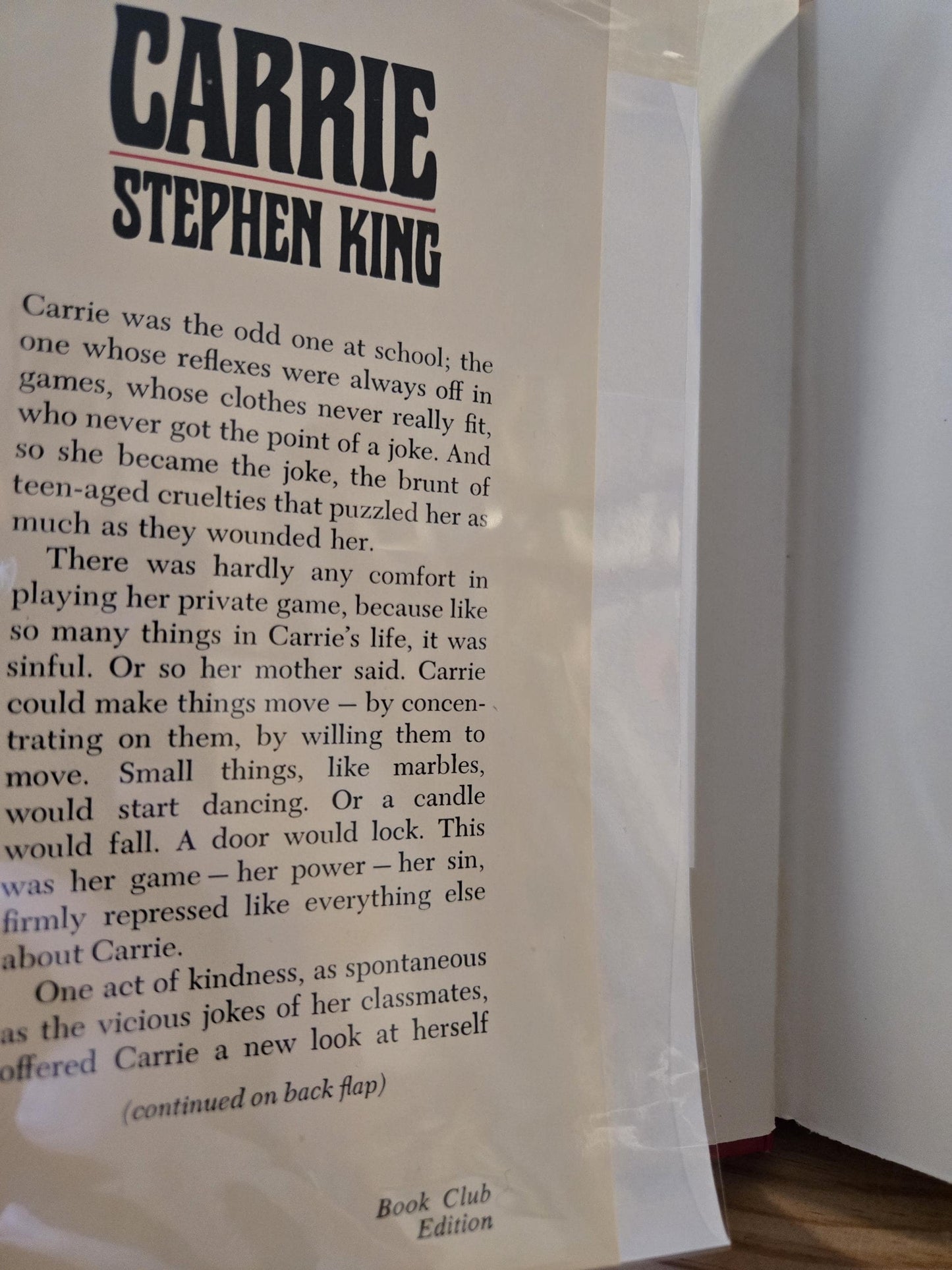 Carrie // Stephen King // Book Club Edition 1974 // Vintage Hardcover Horror