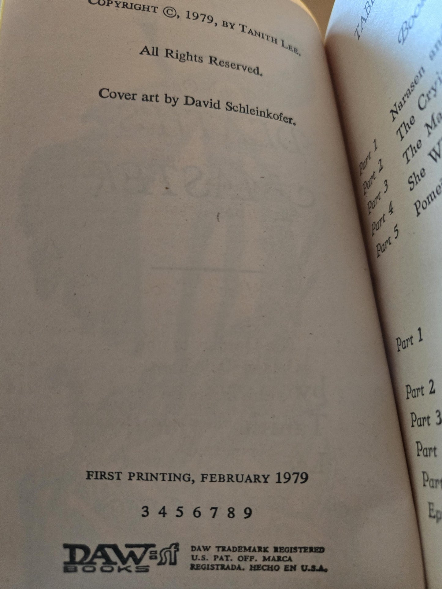 Death's Master // Tanith Lee // 3rd DAW Printing 1979 // Vintage Paperback Fantasy