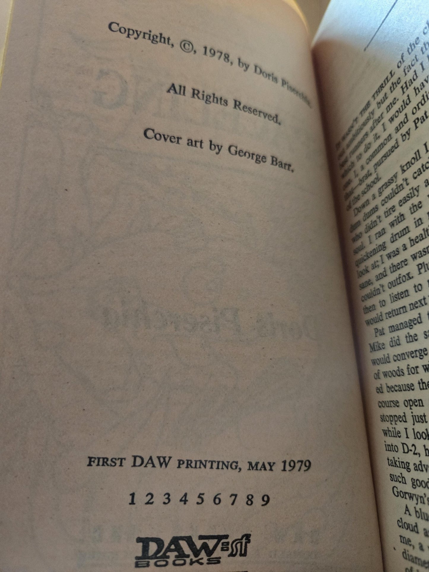 Spaceling // Doris Piserchia // 1st DAW Printing 1979 // Vintage Paperback Sci-fi