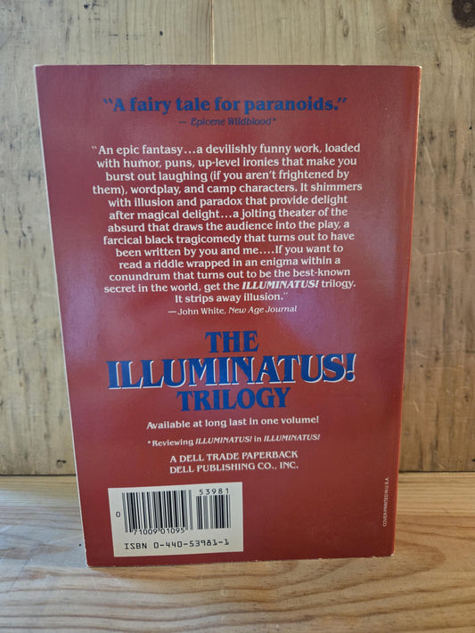 The Illuminatus! Trilogy // Robert Shea and Robert Anton Wilson // 3rd Printing 1984 // Vintage Paperback Sci-fi Omnibus Edition