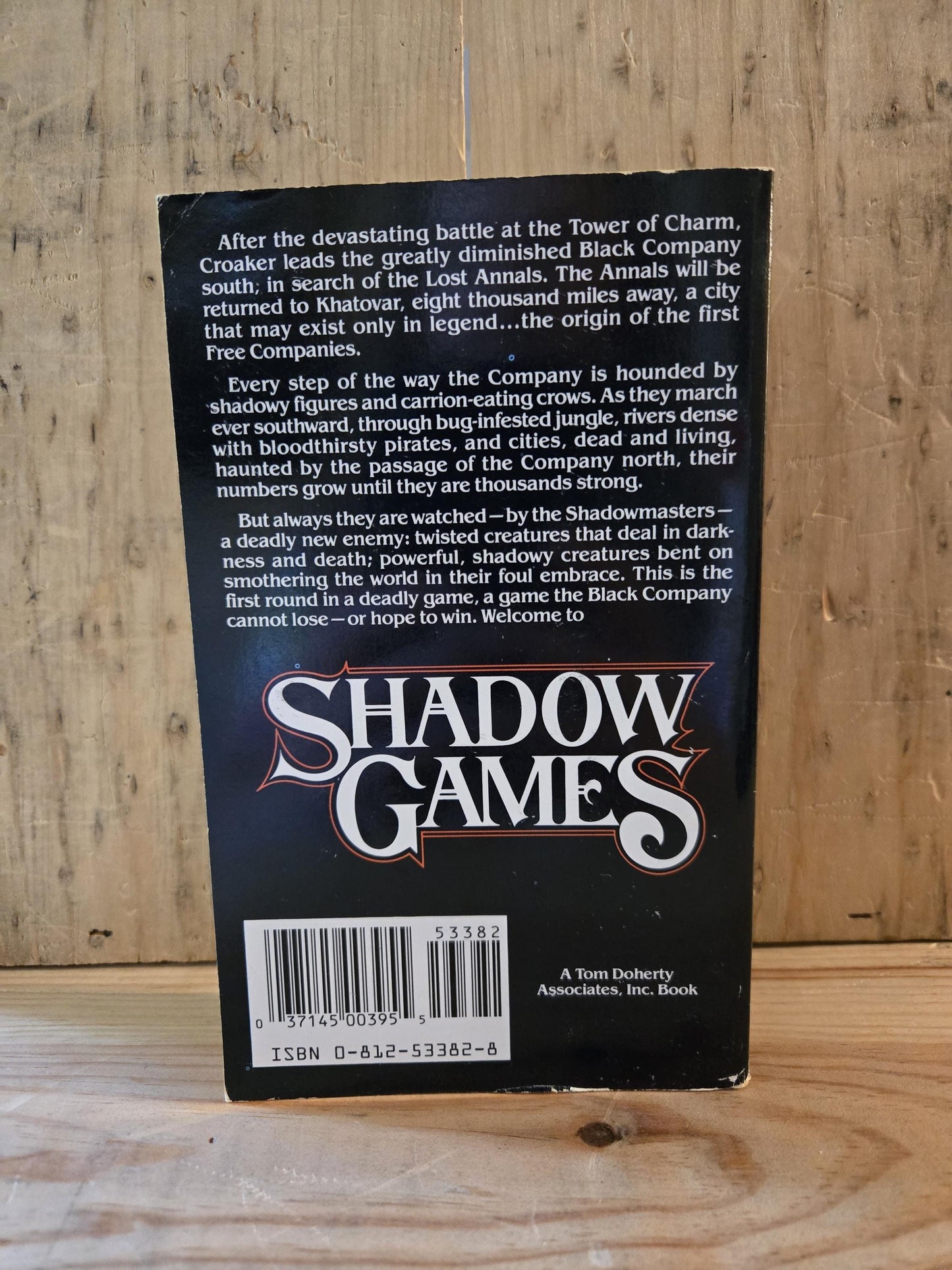 Shadow Games: Book #4 in The Black Company // Glen Cook // 1989 // Vintage Paperback Fantasy