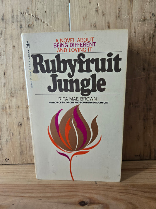 Rubyfruit Jungle // Rita Mae Brown // 1980 // Vintage Paperback