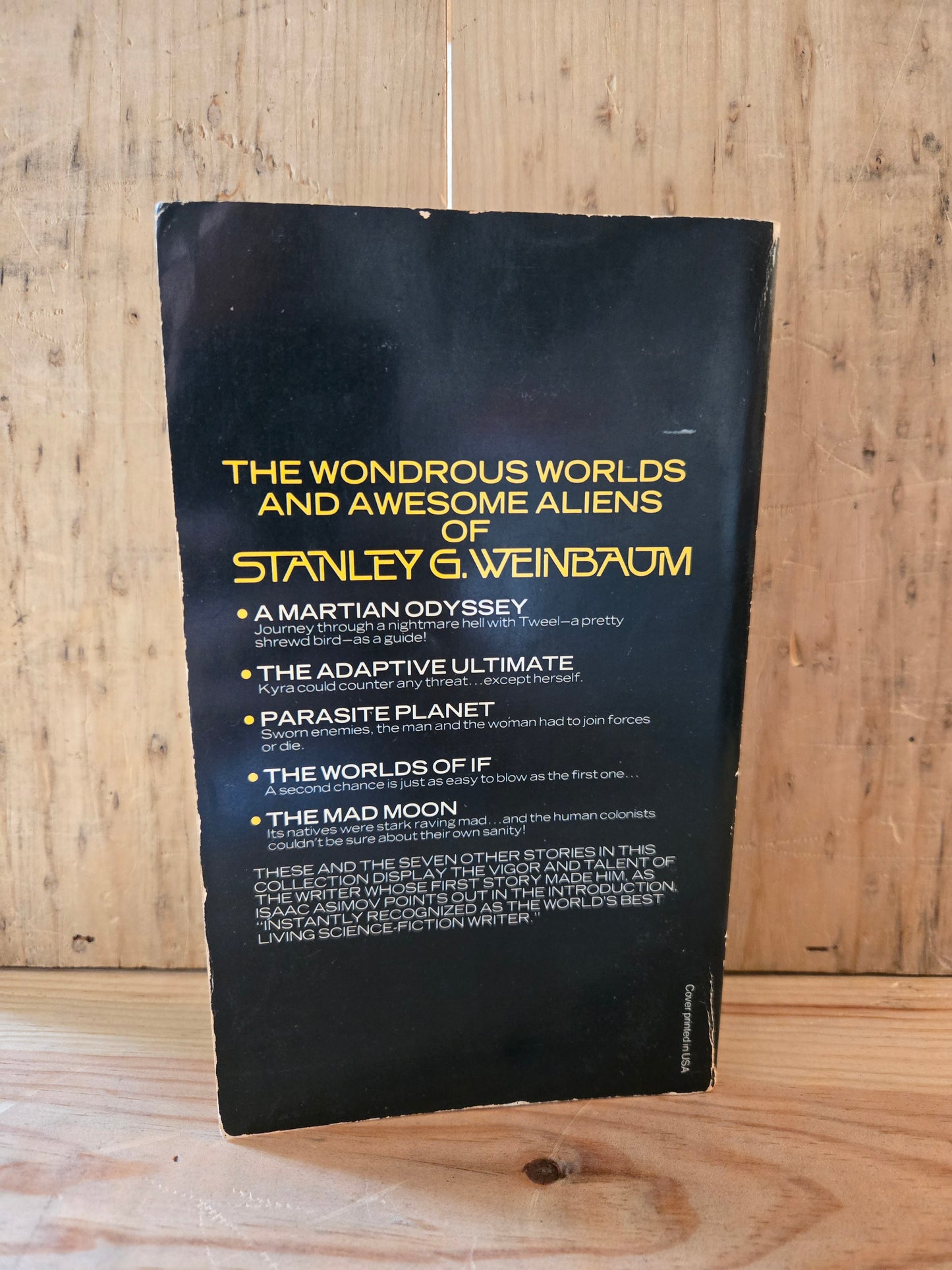 The Best of Stanley G. Weinbaum // 1979 // Vintage Paperback Sci-fi
