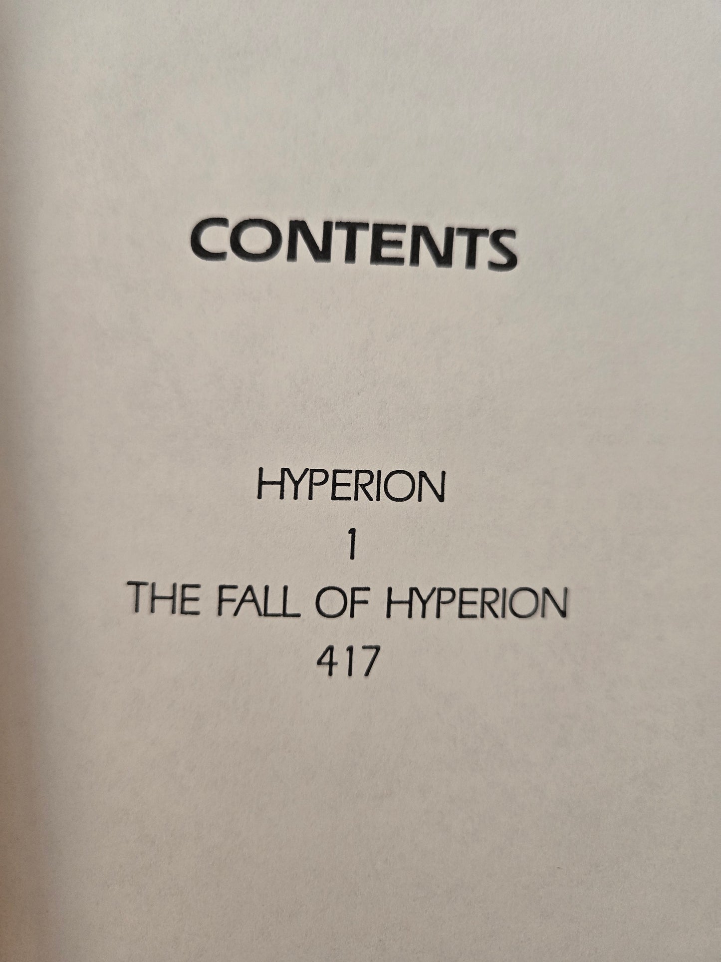 Hyperion Cantos // Dan Simmons // 1990 // Vintage Hardcover Sci-fi
