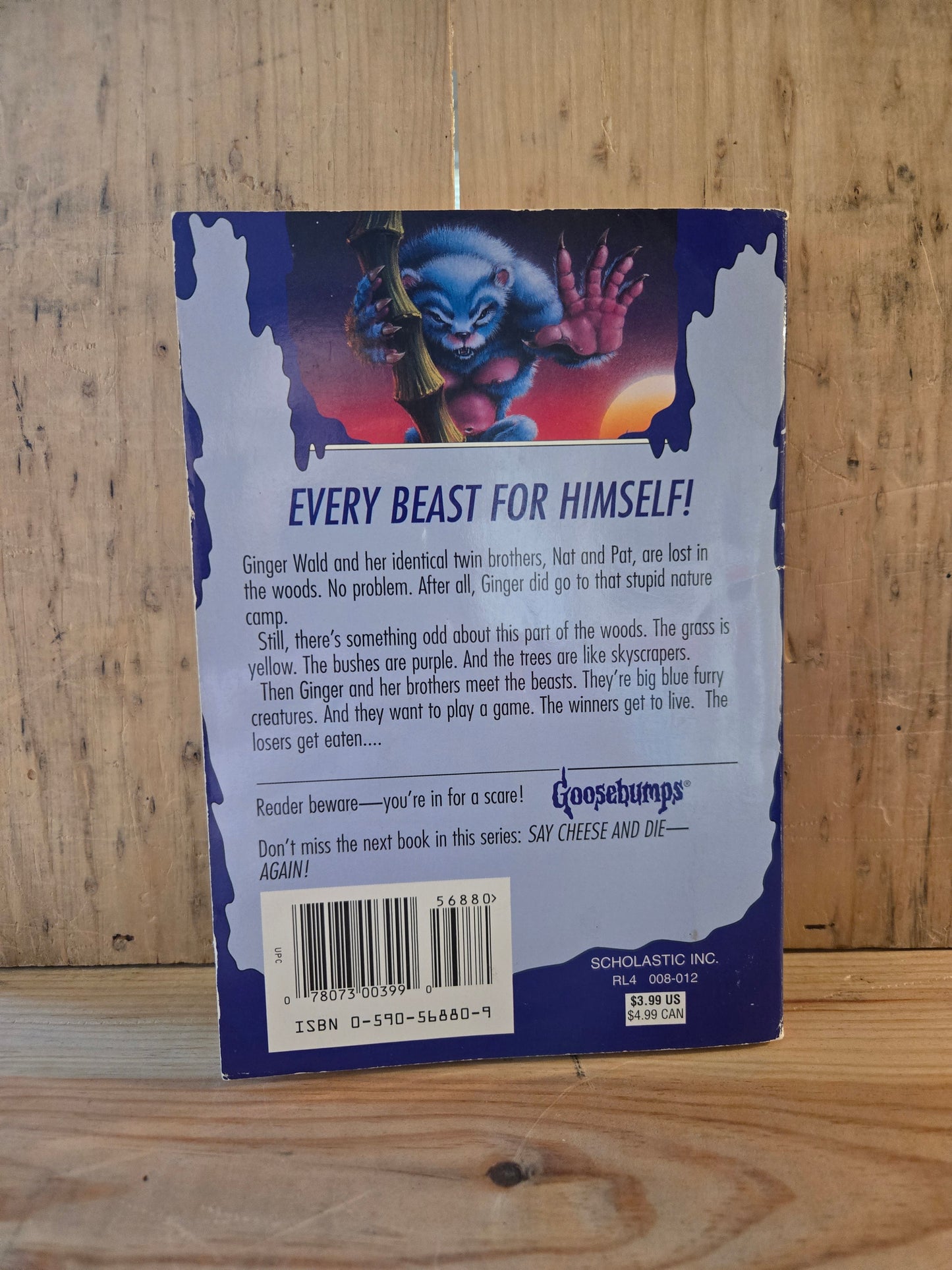 Goosebumps #43: The Beast from the East // R.L. Stine // 3rd Printing 1996 // Vintage Paperback