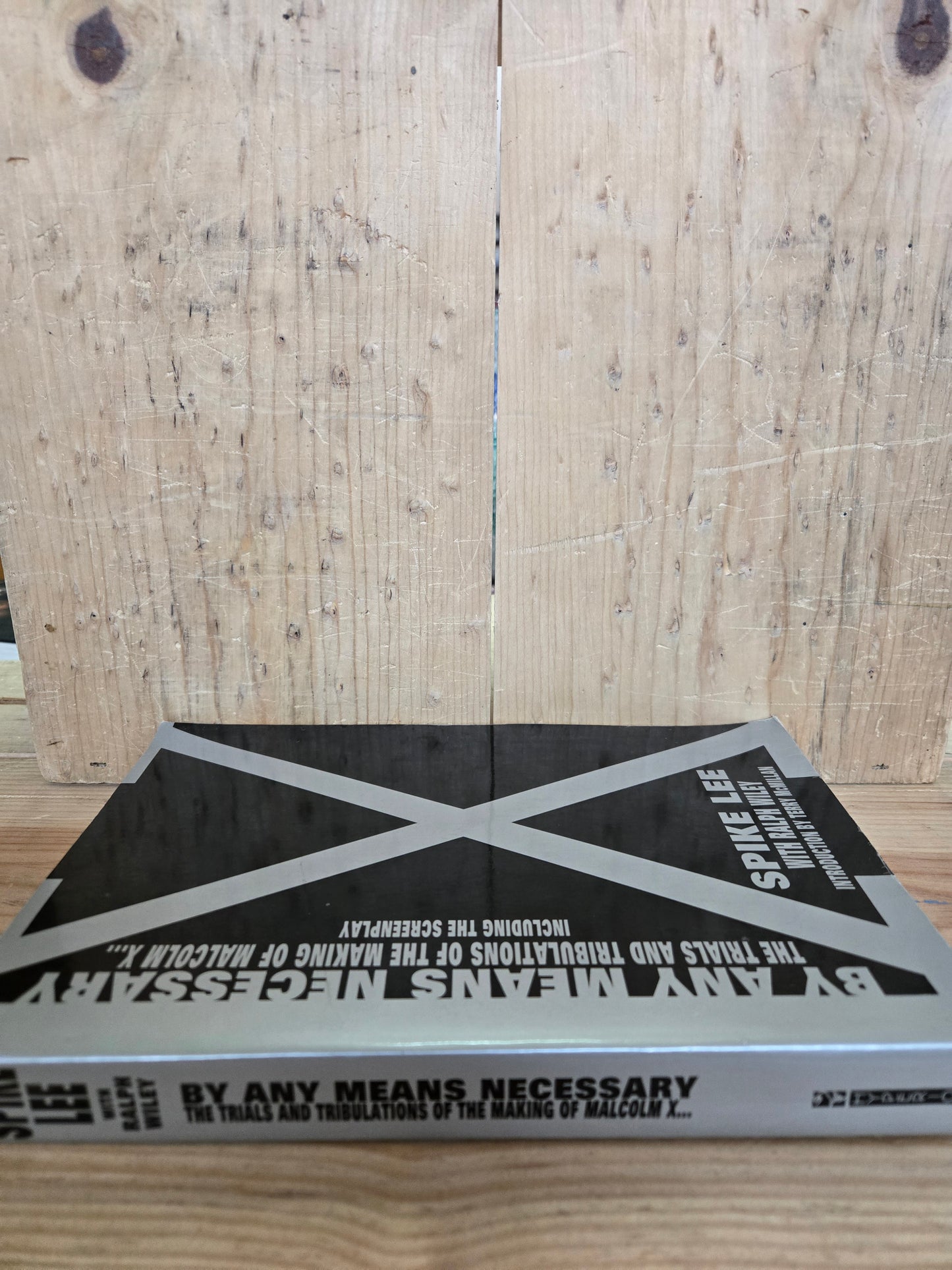 By Any Means Necessary: The Trials and Tribulations of the Making of Malcolm X // Spike Lee // 1st Printing 1992 // Vintage Paperback Film Screenplay