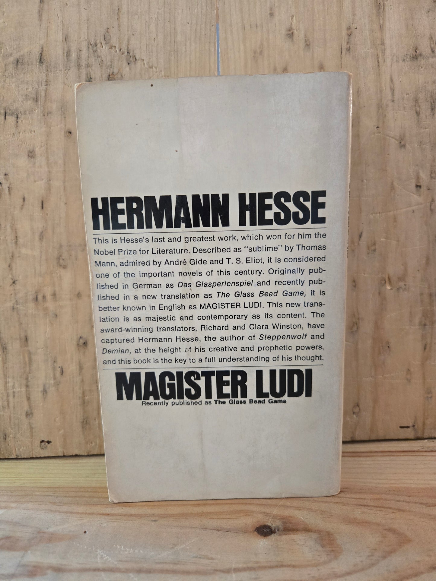 The Glass Bead Game // Hermann Hesse // 1970 // Vintage Paperback