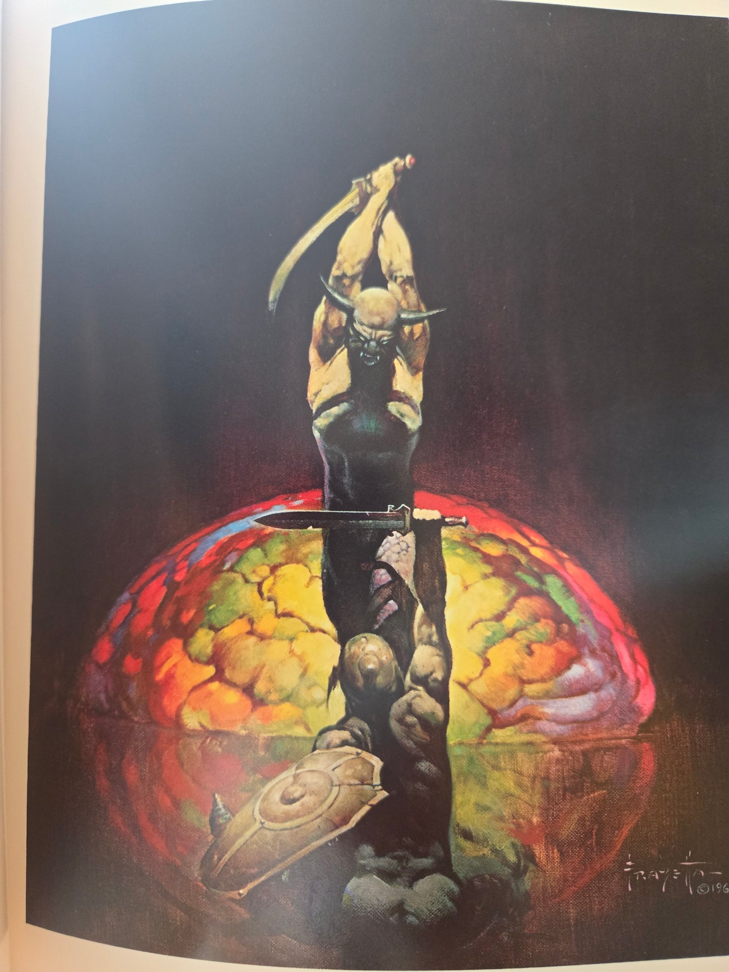 Frank Frazetta Art Books (2 Book Lot) // Edited by Betty Ballantine // 1970s // Vintage Paperback Fantasy Sci-fi Art