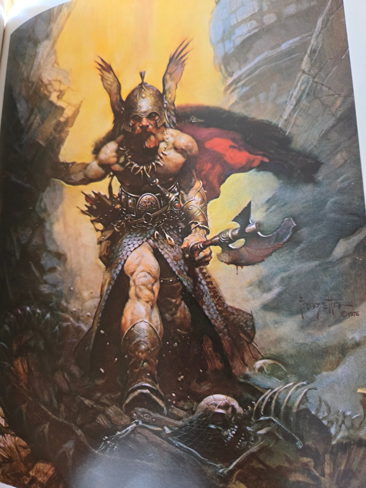 Frank Frazetta Art Books (2 Book Lot) // Edited by Betty Ballantine // 1970s // Vintage Paperback Fantasy Sci-fi Art