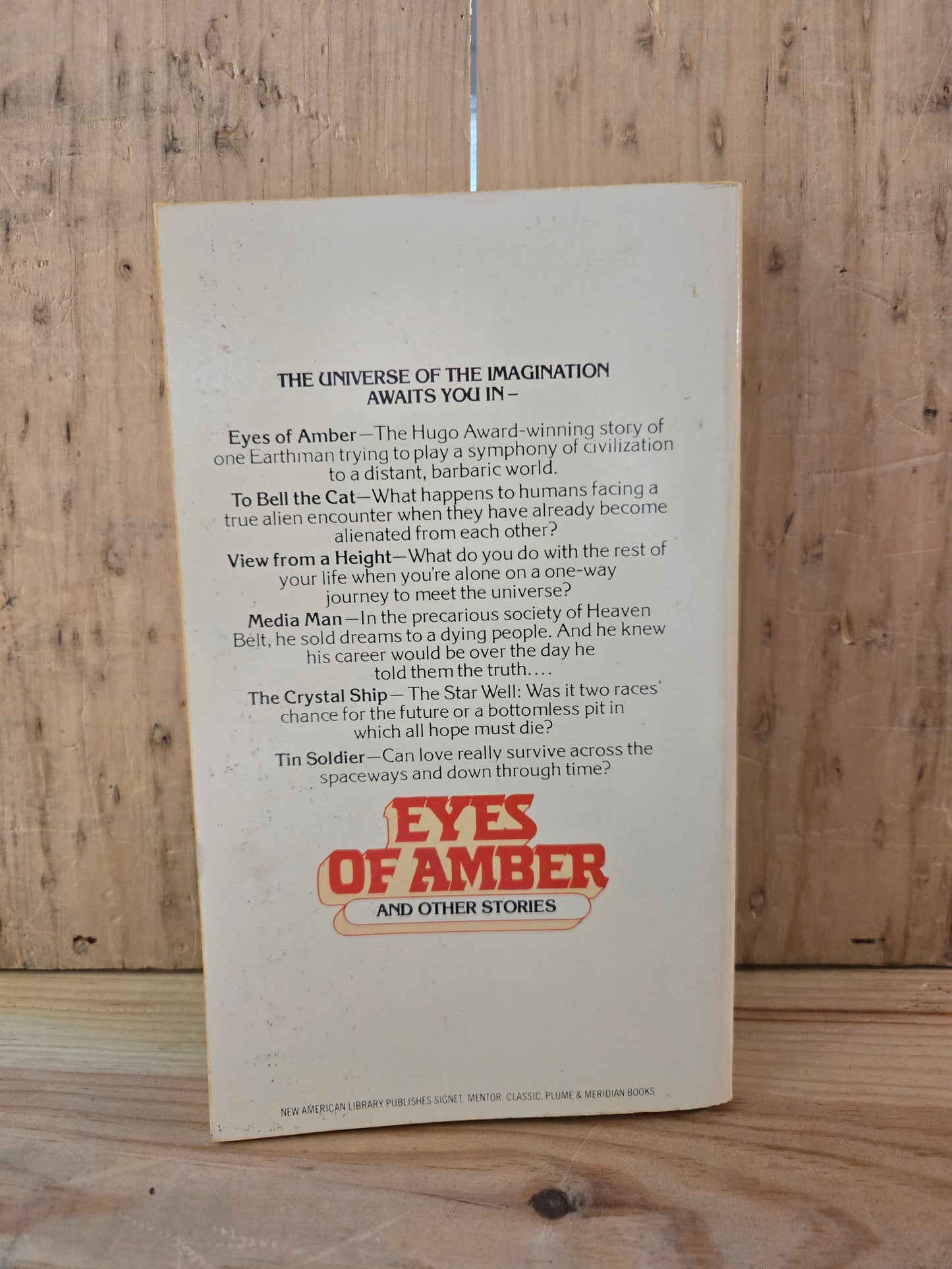 Eyes of Amber and Other Stories // Joan D. Vinge // 1979 // Vintage Paperback Sci-fi