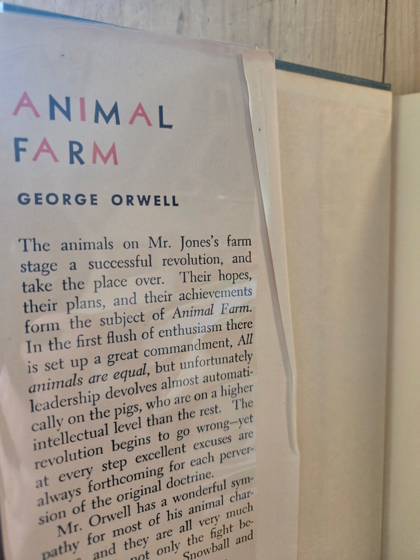 Animal Farm // George Orwell // Book Club Edition 1946 // Vintage Hardcover
