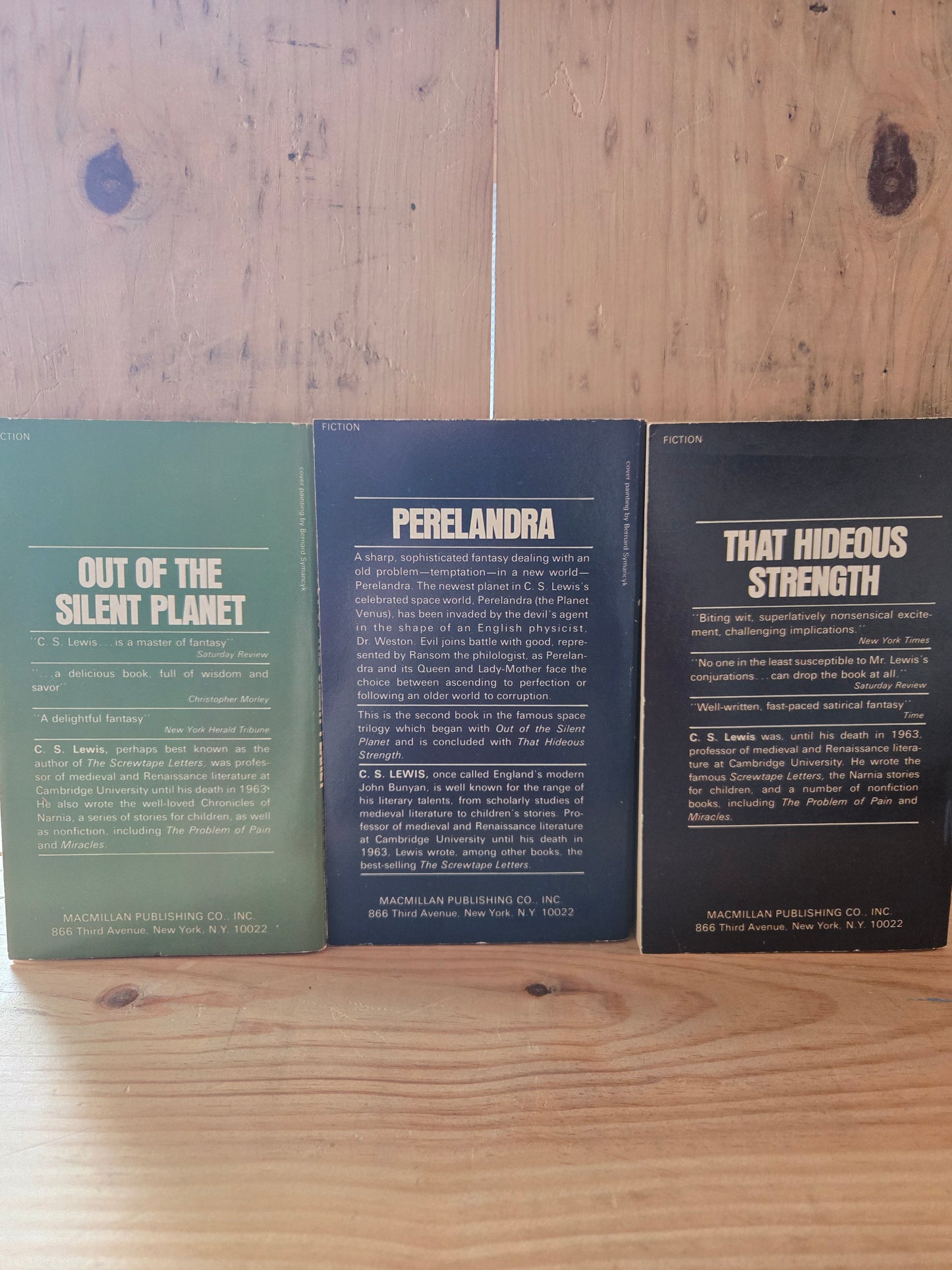 The Space Trilogy (3 Book Set) // C.S. Lewis // 1970s // Vintage Paperback Sci-fi