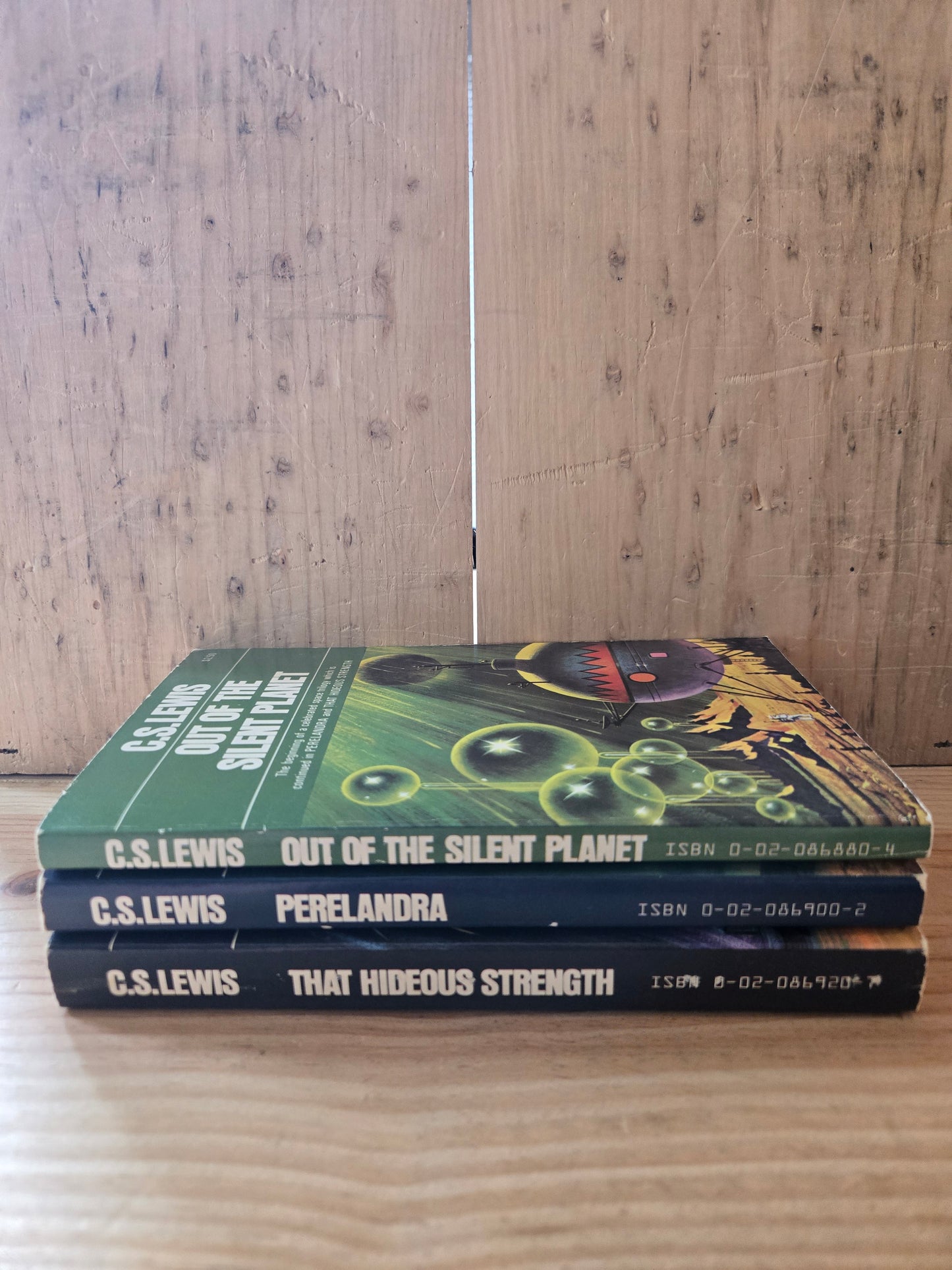 The Space Trilogy (3 Book Set) // C.S. Lewis // 1970s // Vintage Paperback Sci-fi