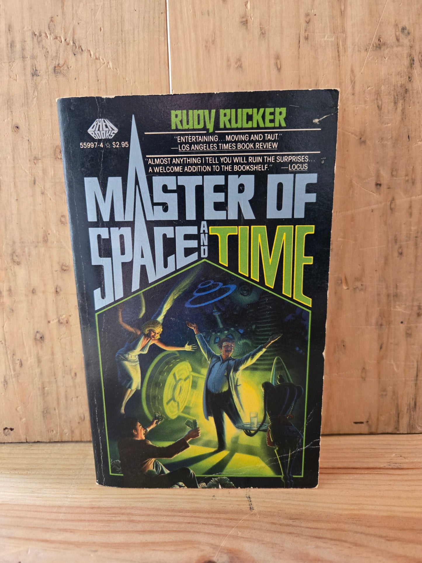 Master of Space and Time // Rudy Rucker // 1985 // Vintage Paperback Sci-fi
