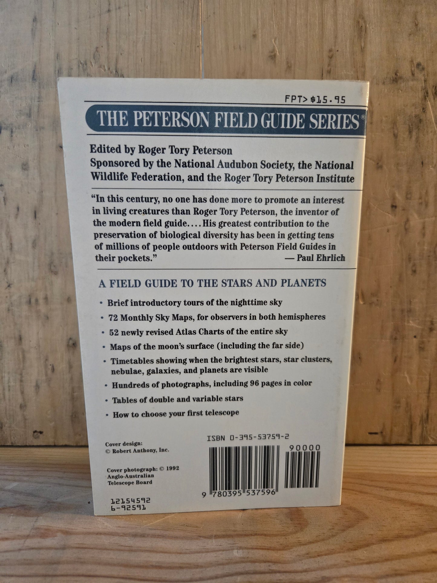 Stars and Planets // Peterson Field Guides // 1992 // Vintage Paperback Astronomy Space