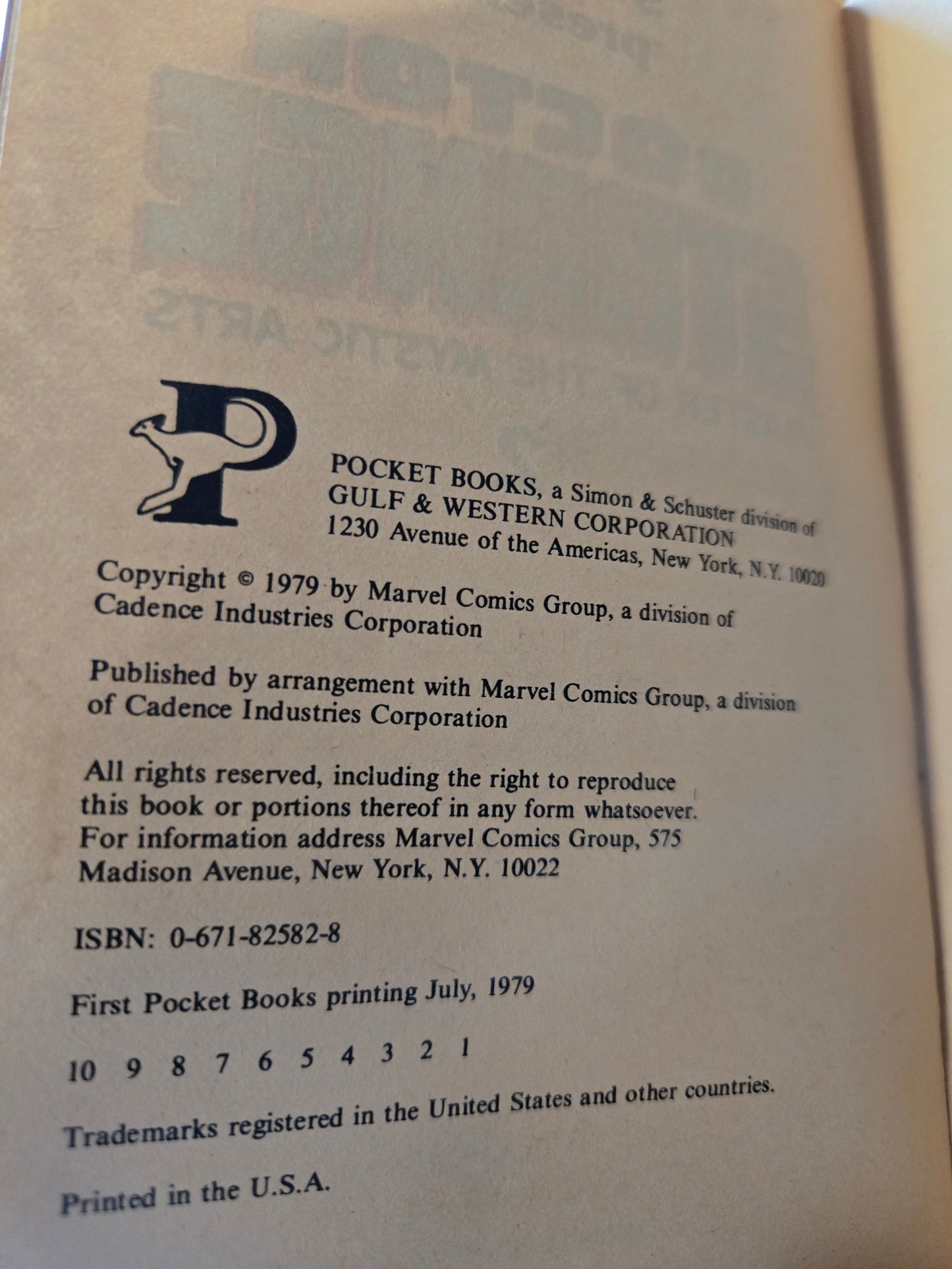 Doctor Strange Master of the Strange Arts #2 // Presented by Stan Lee // 1979 // Vintage Paperback Superhero Comics