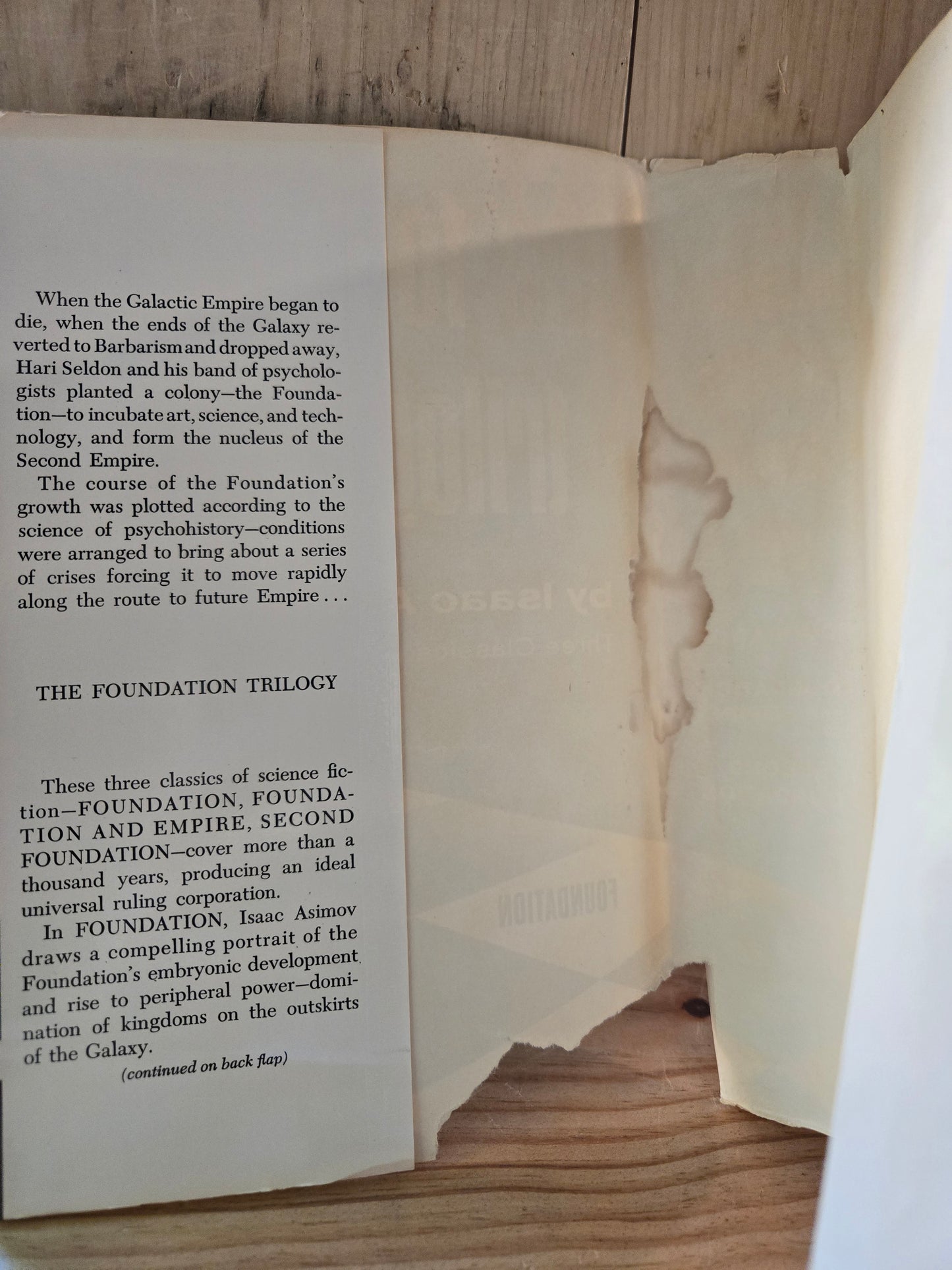 The Foundation Trilogy // Isaac Asimov // Book Club Edition 1955 // Vintage Hardcover Sci-fi