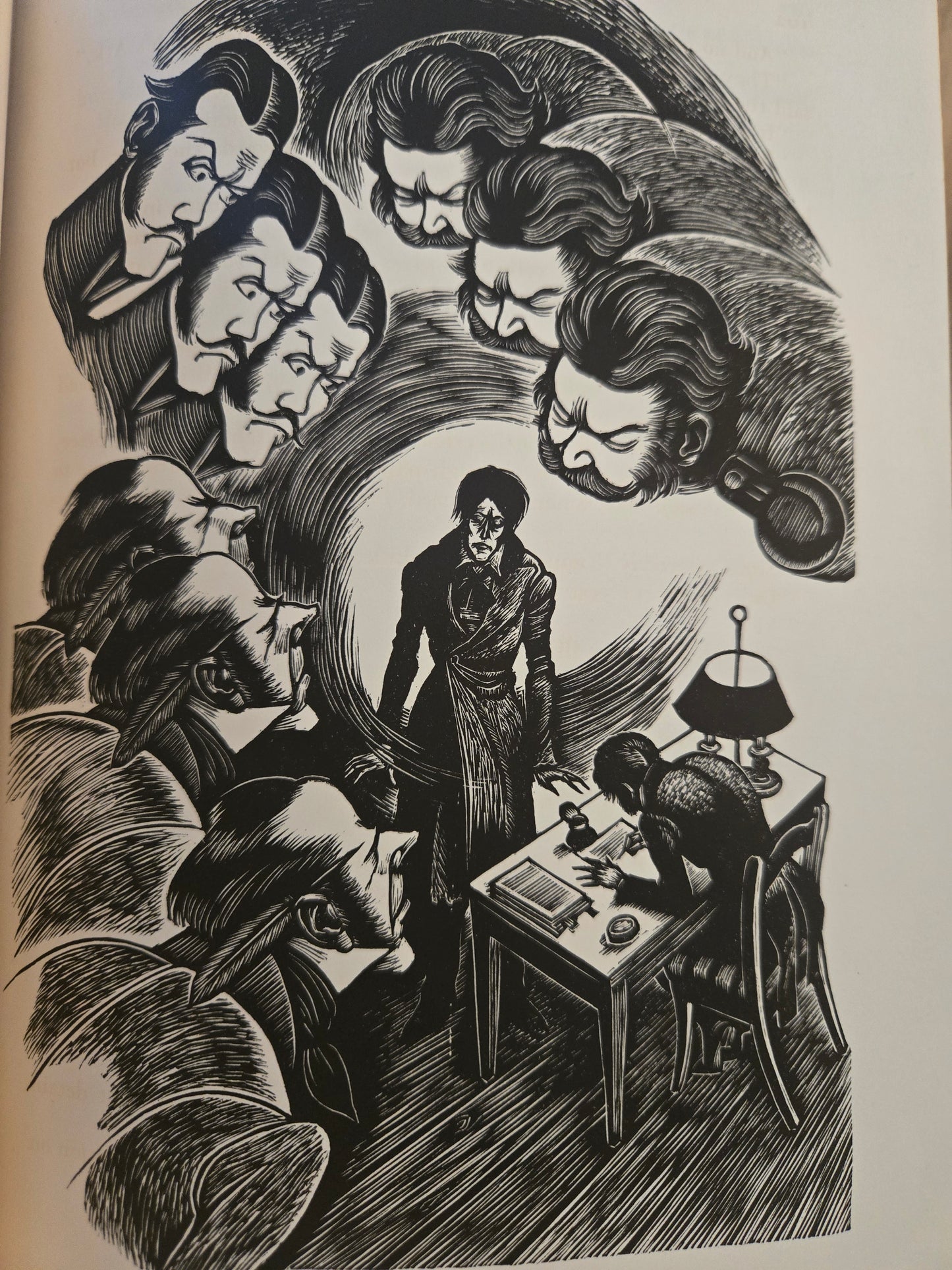 Crime and Punishment // Fyodor Dostoevsky // 1938 // Vintage Hardcover Wood Engravings by Fritz Eichenberg