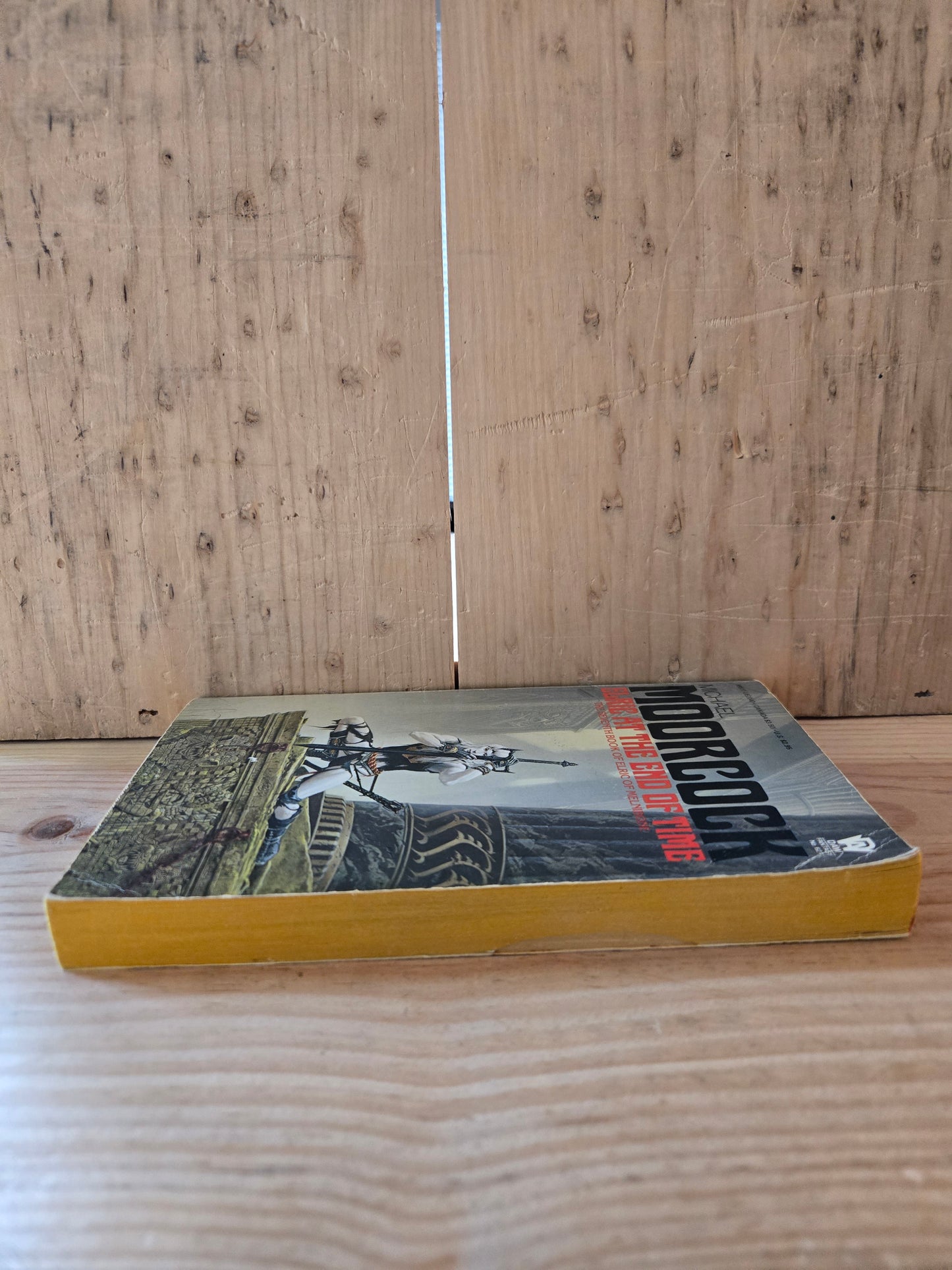 Elric at the End of Time (Book #7 in Elric of Melnibone) // Michael Moorcock // 1st DAW Printing 1985 // Vintage Paperback Fantasy Ex-Library