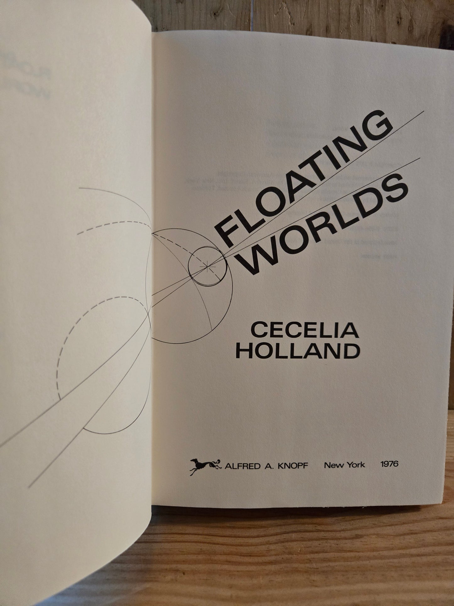 Floating Worlds // Cecelia Holland // 1st Edition 1975 // Vintage Hardcover Sci-fi